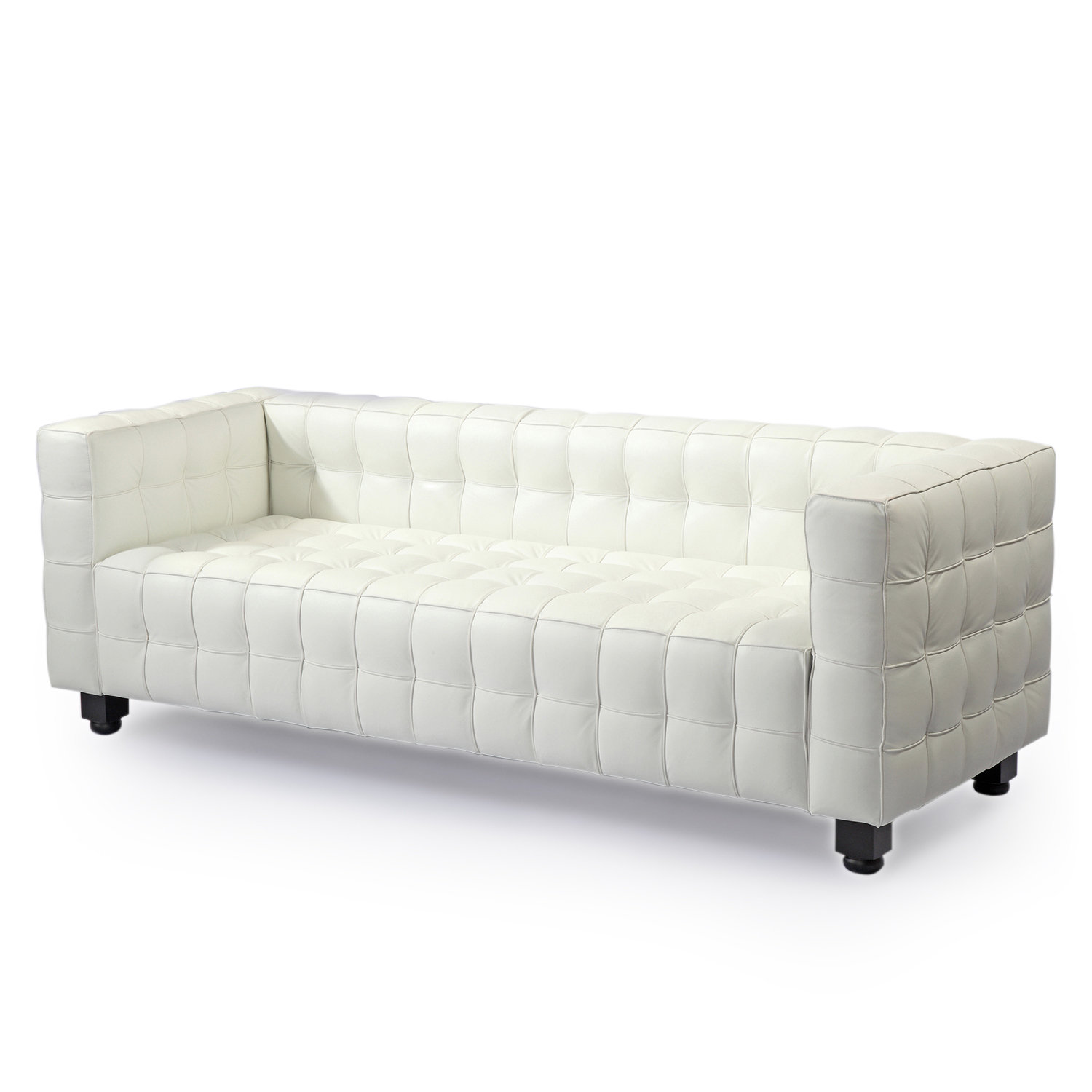 Kardiel Kubus Mid Century Modern Leather Sofa Wayfair