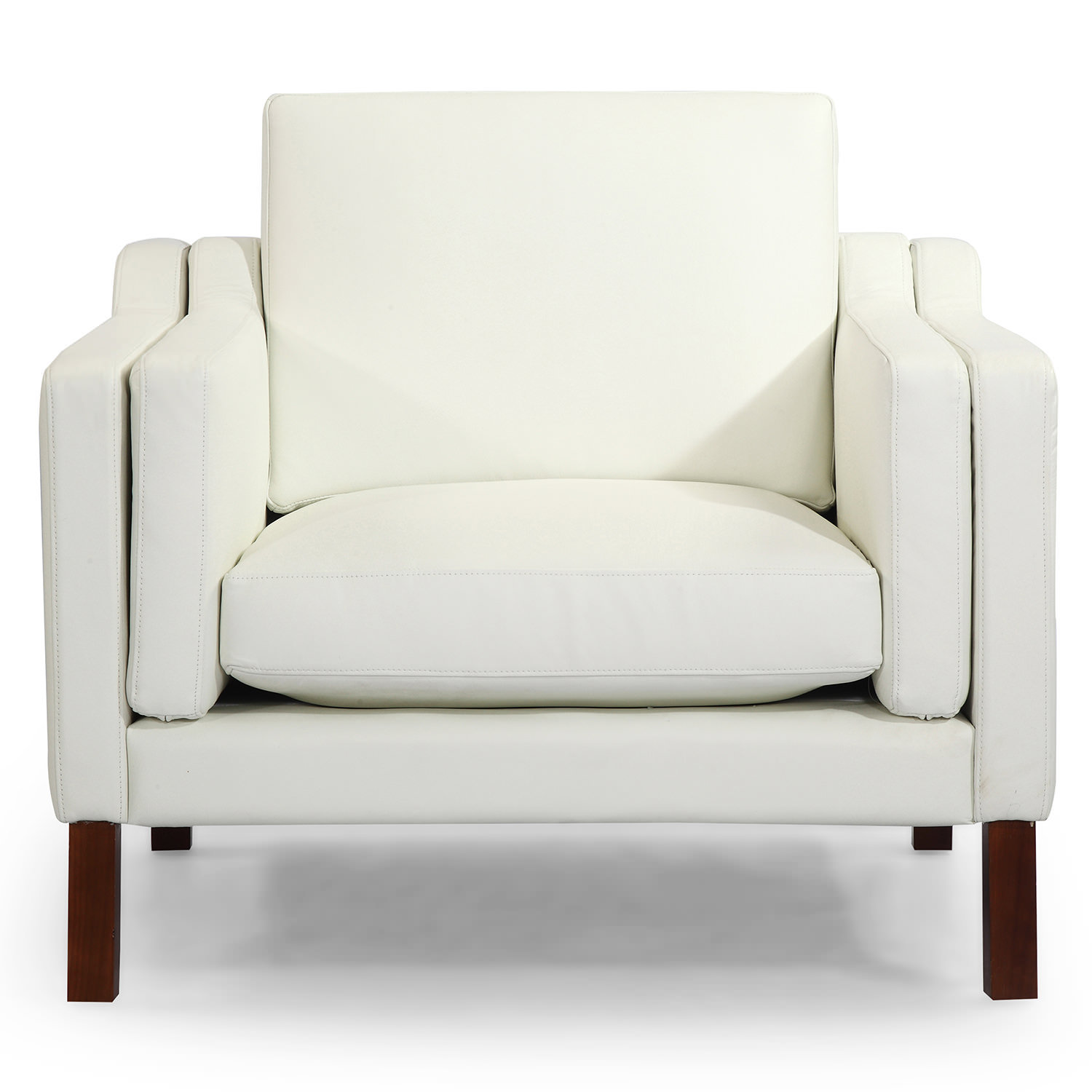 Kardiel Monroe Mid Century Modern Leather Guest Chair & Reviews Wayfair