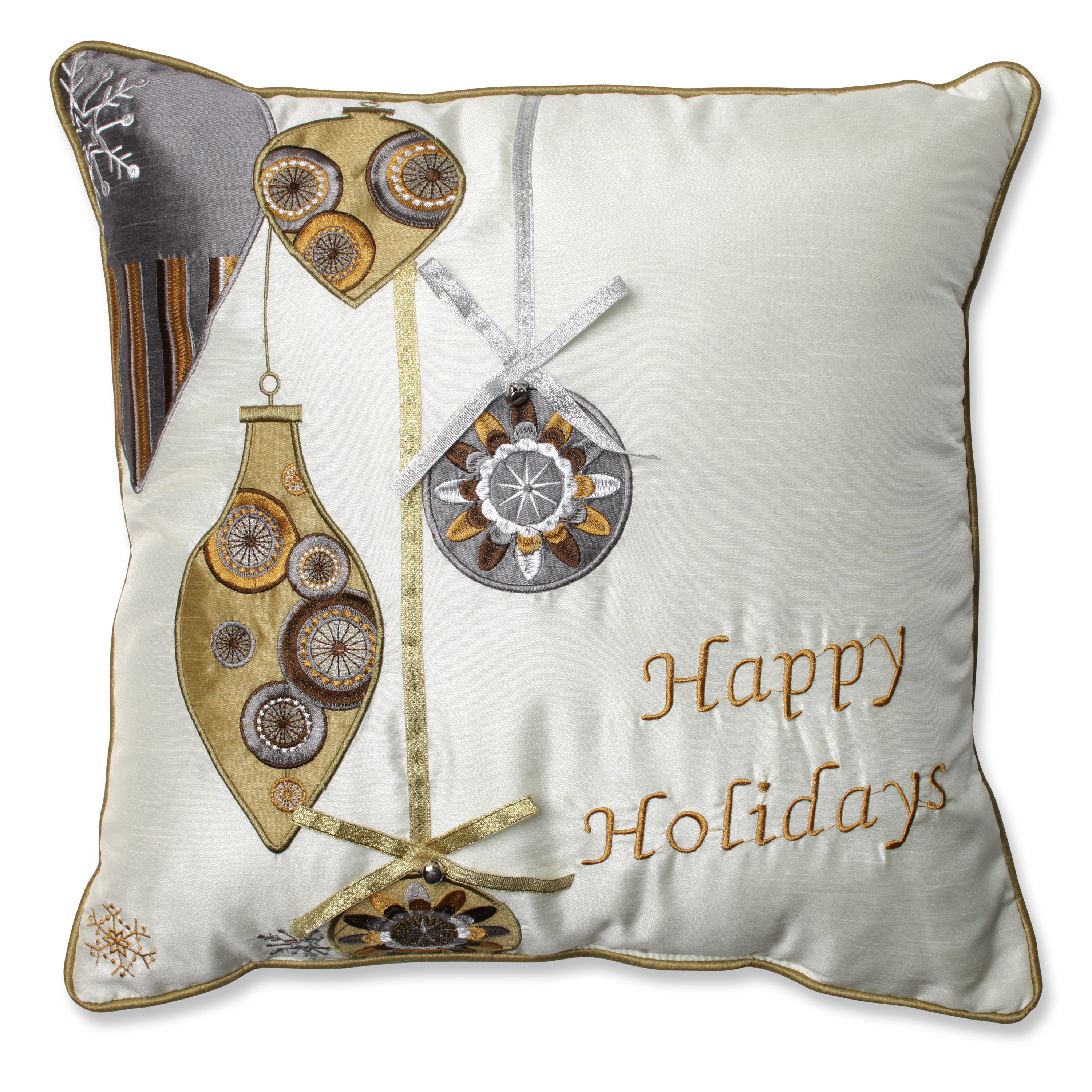 The Holiday Aisle Holiday Ornaments Throw Pillow & Reviews Wayfair.ca