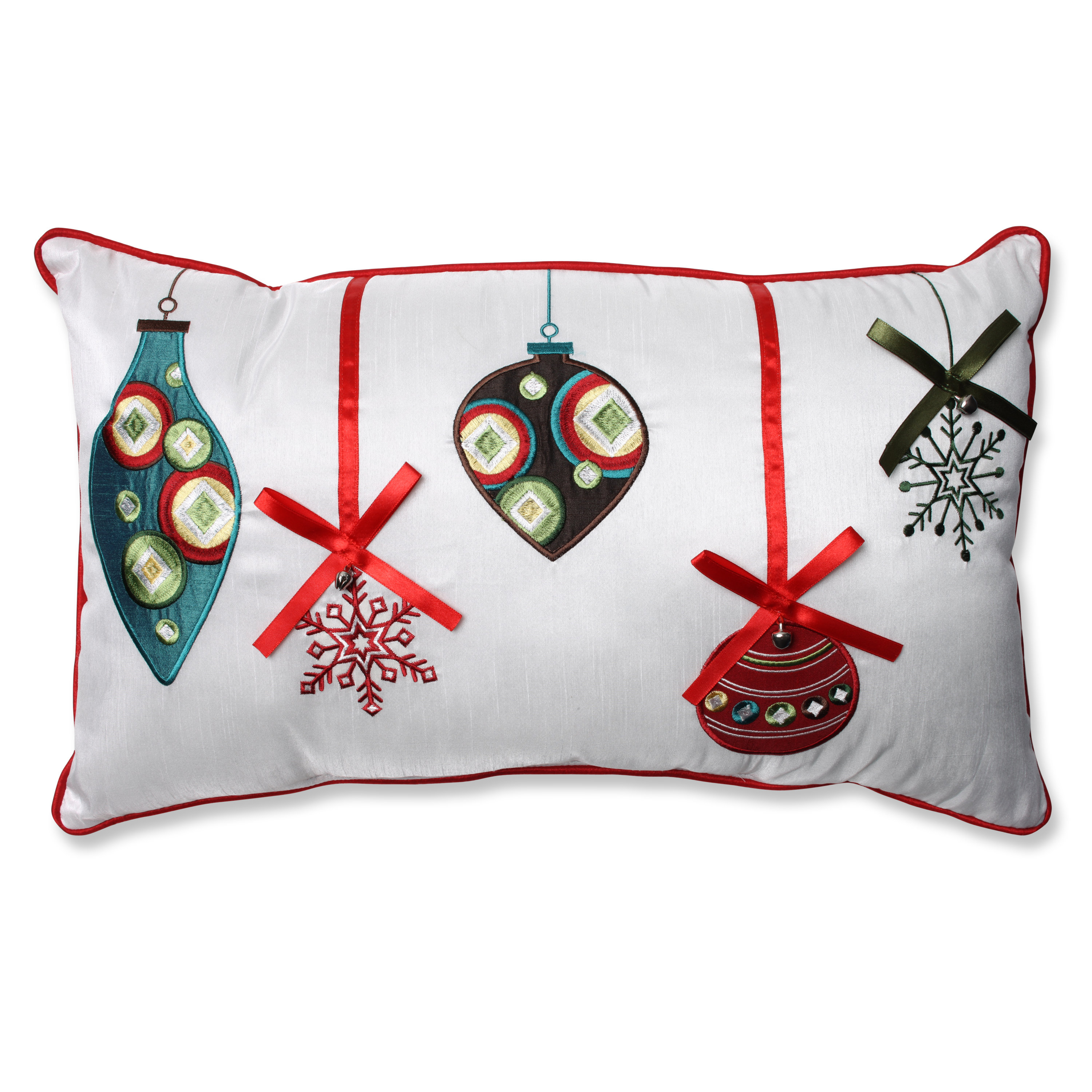 The Holiday Aisle Holiday Ornaments Lumbar Pillow & Reviews Wayfair