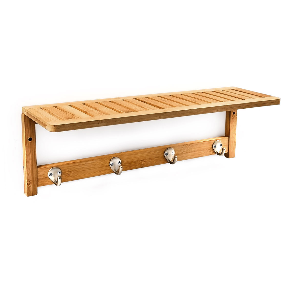 Belfry Wall Mounted Towel Rack with 4 Hooks Wayfair UK