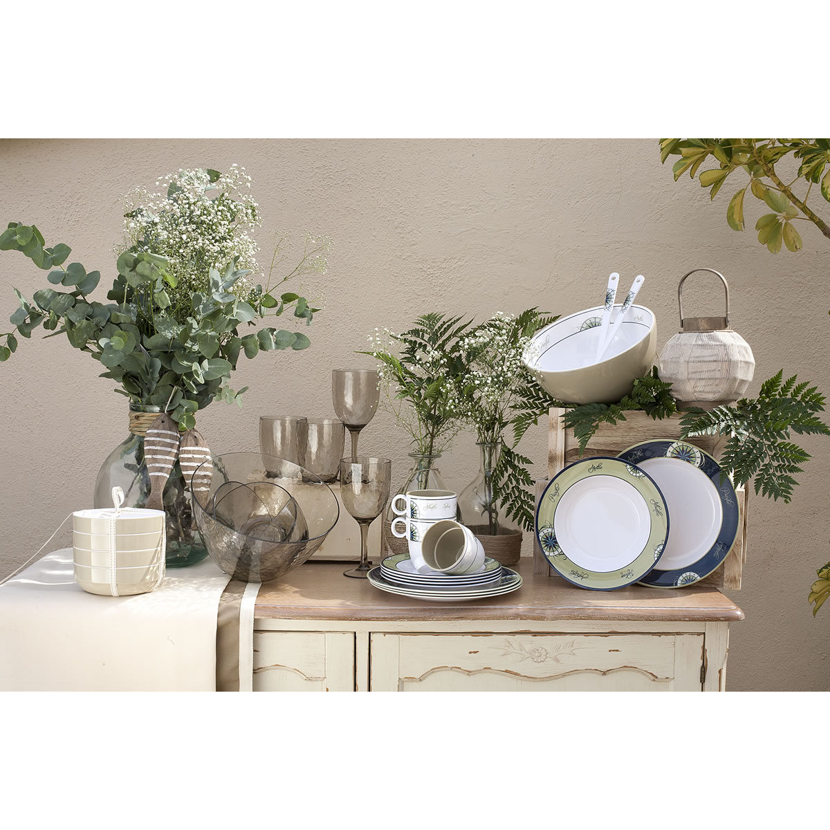 Marine Business Oceans Melamine 24 Piece Dinnerware Set Wayfair.ca