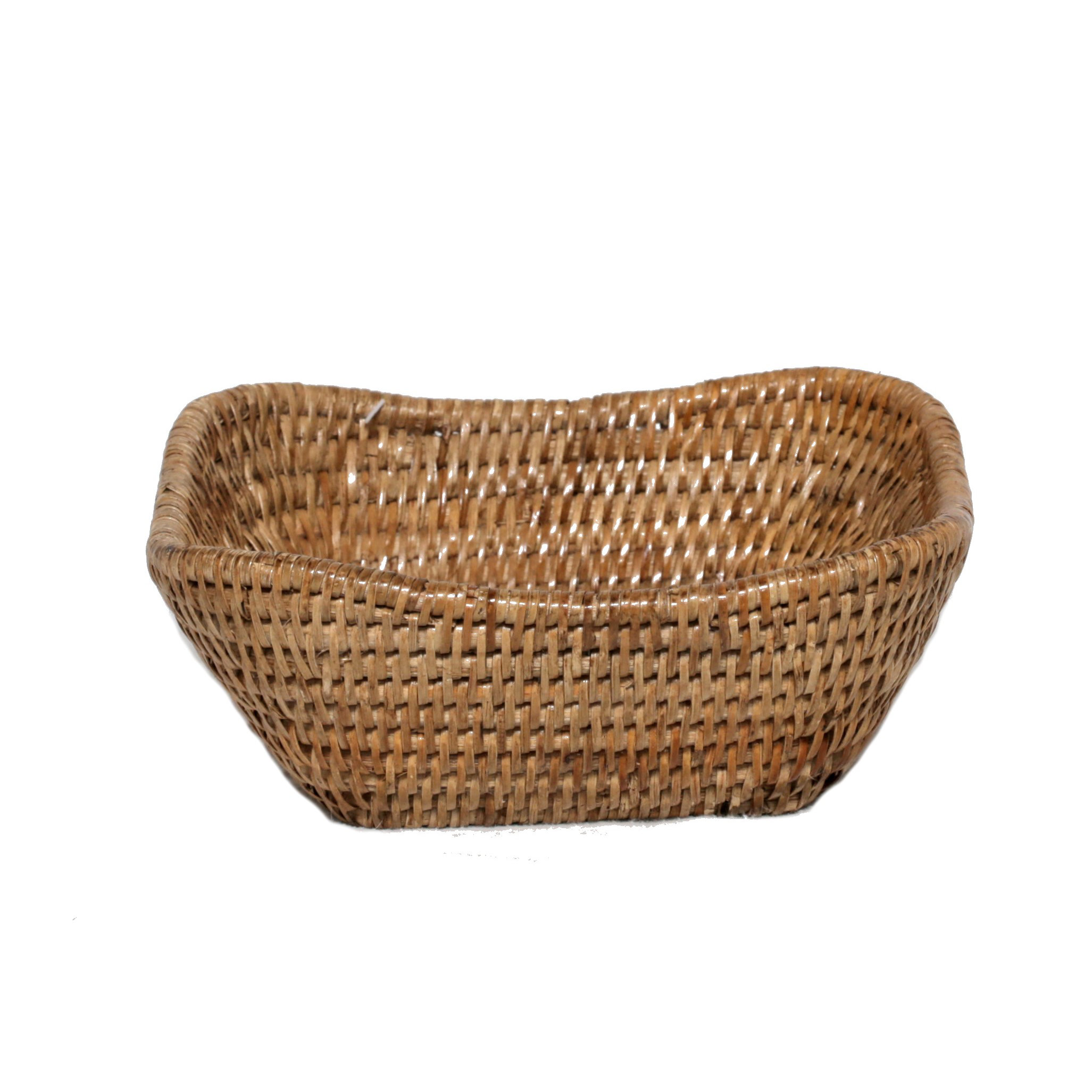 artifacts trading Rattan Square Curved Basket & Reviews Wayfair