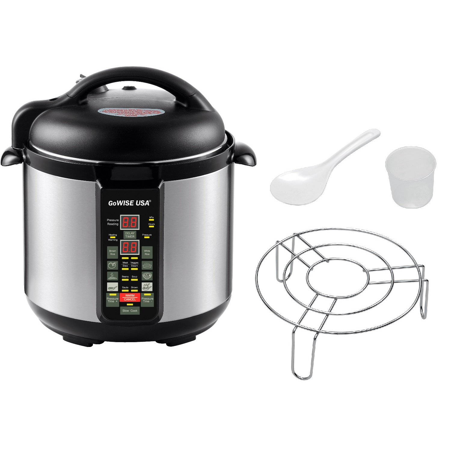 GoWISE USA 6Quart Pressure Cooker & Reviews Wayfair