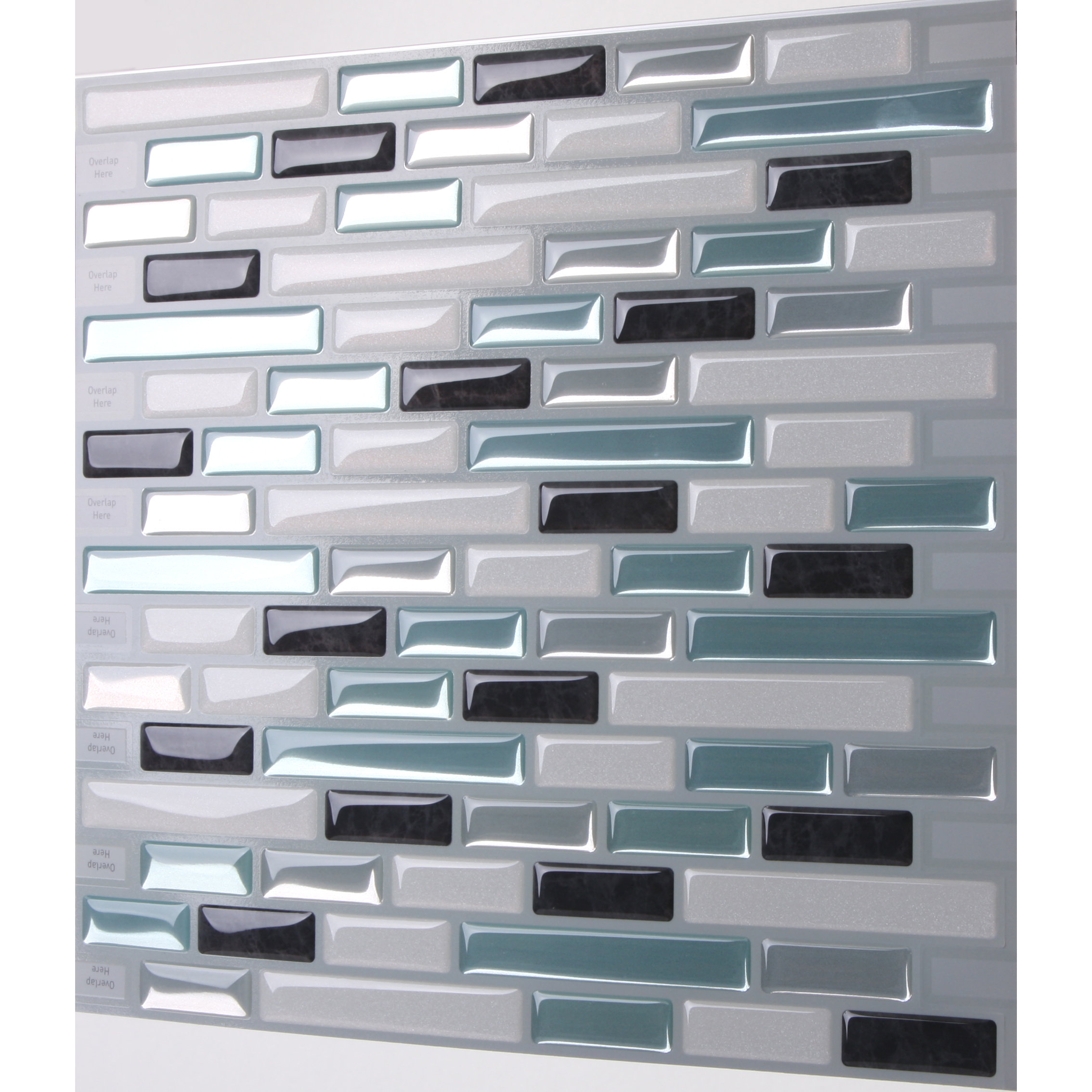 TicTacTiles 10" x 10" Peel and Stick Mosaic Tile in Marrone Wayfair