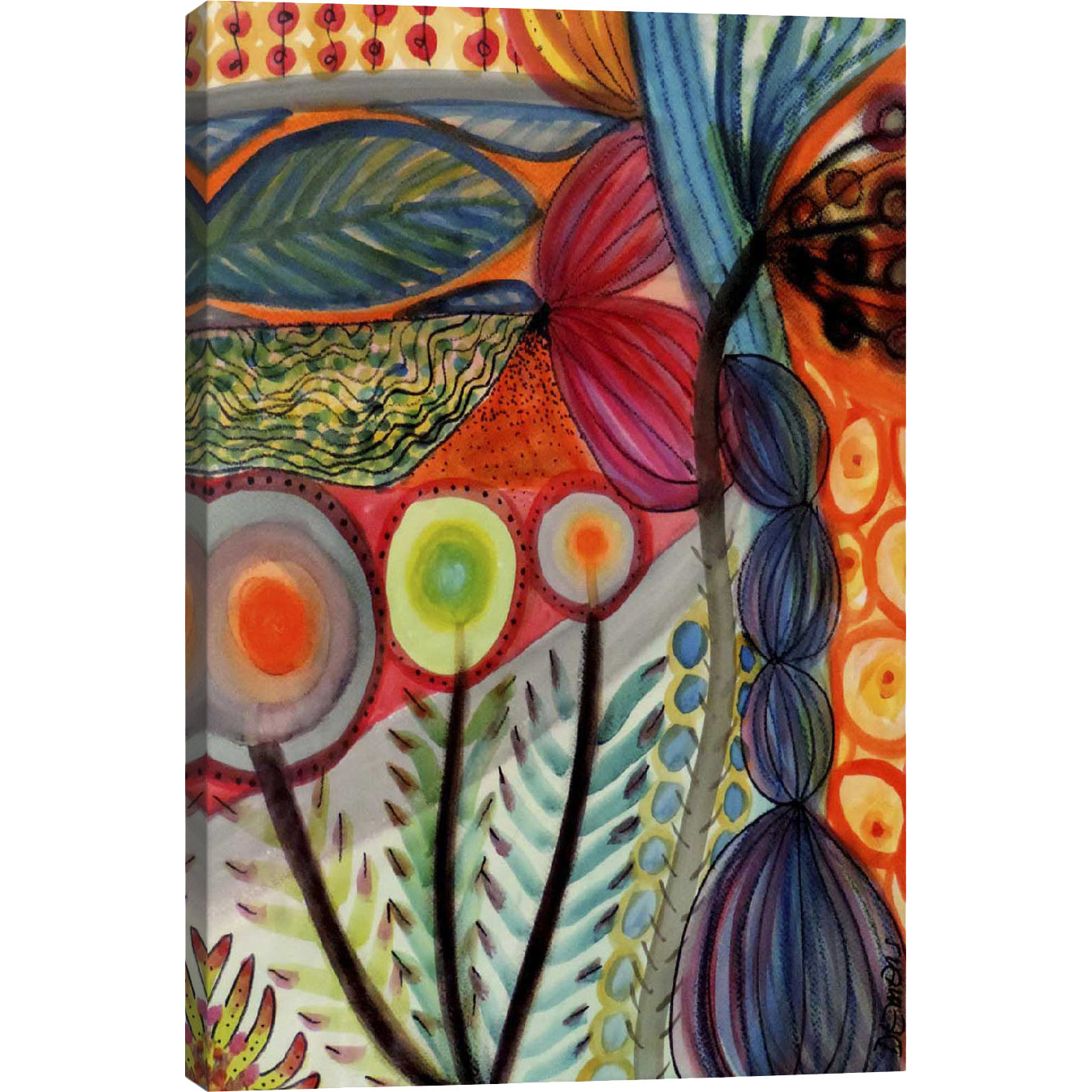 East Urban Home Vivaces by Sylvie Demers Graphic Art on Wrapped Canvas & Reviews Wayfair