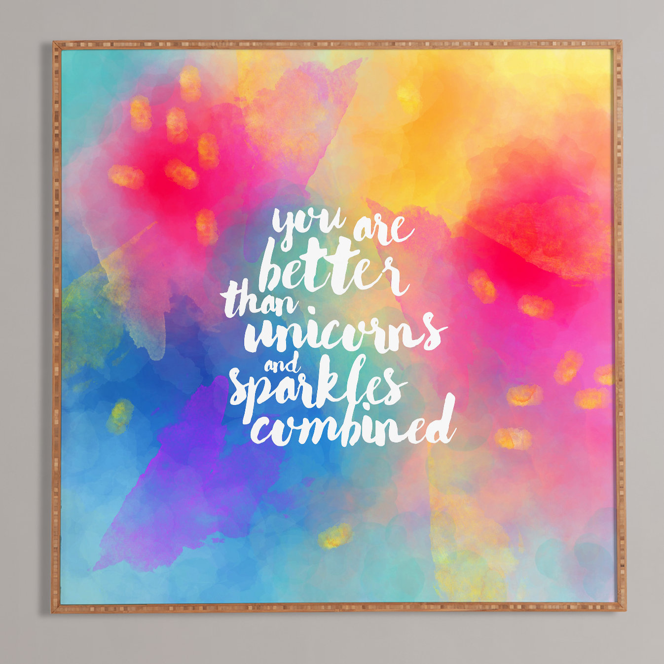 East Urban Home Better Than Unicorns Framed Textual Art Wayfair
