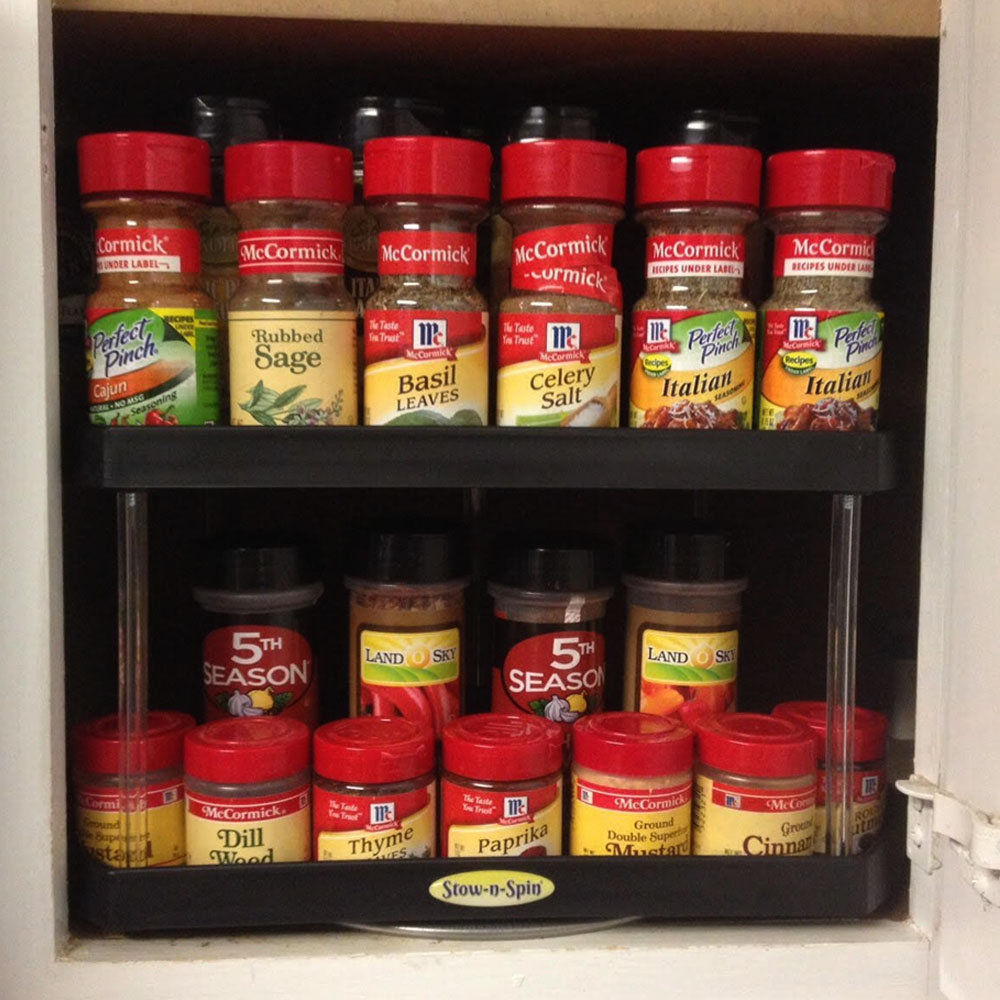 lazy susan seasoning rack