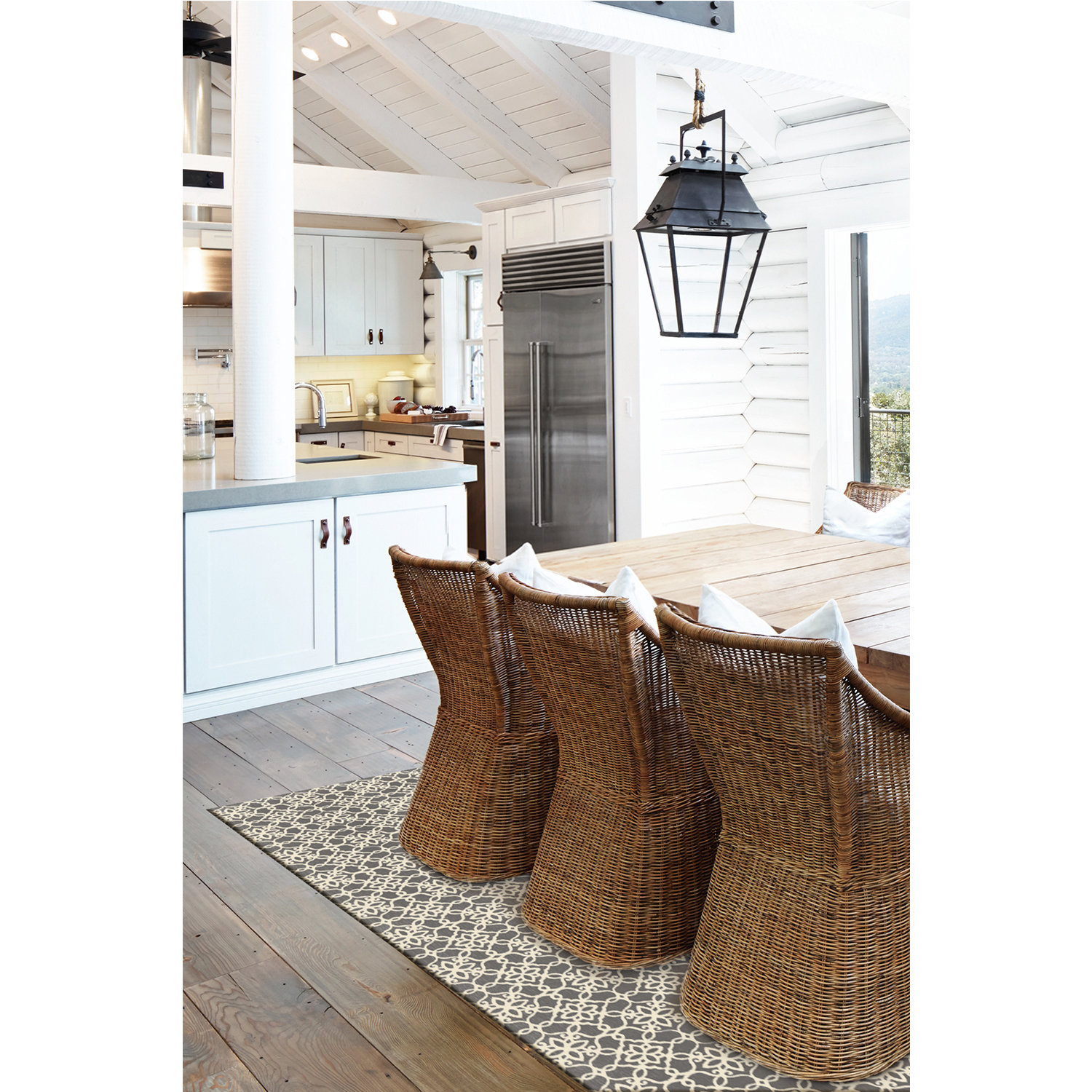 Ruggable Gray and White Area Rug & Reviews Wayfair