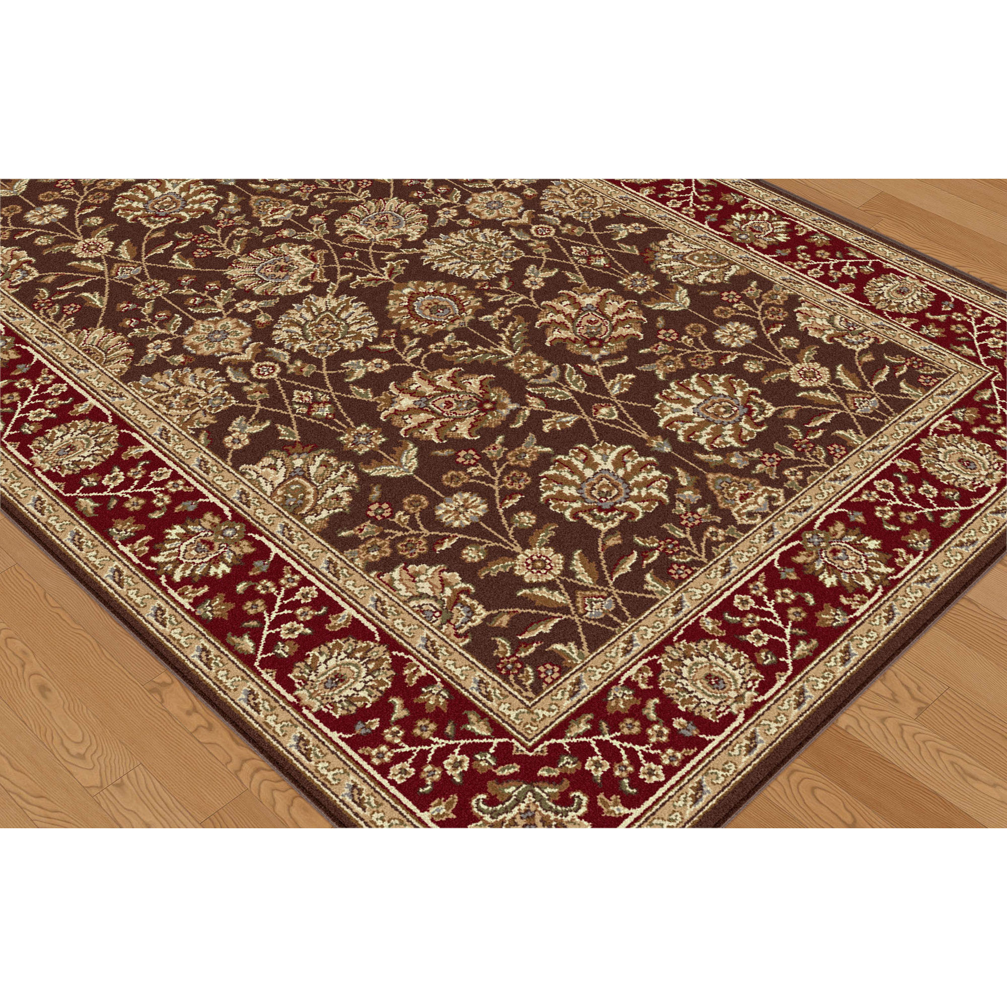 Threadbind Litchford Brown/Red Area Rug & Reviews Wayfair