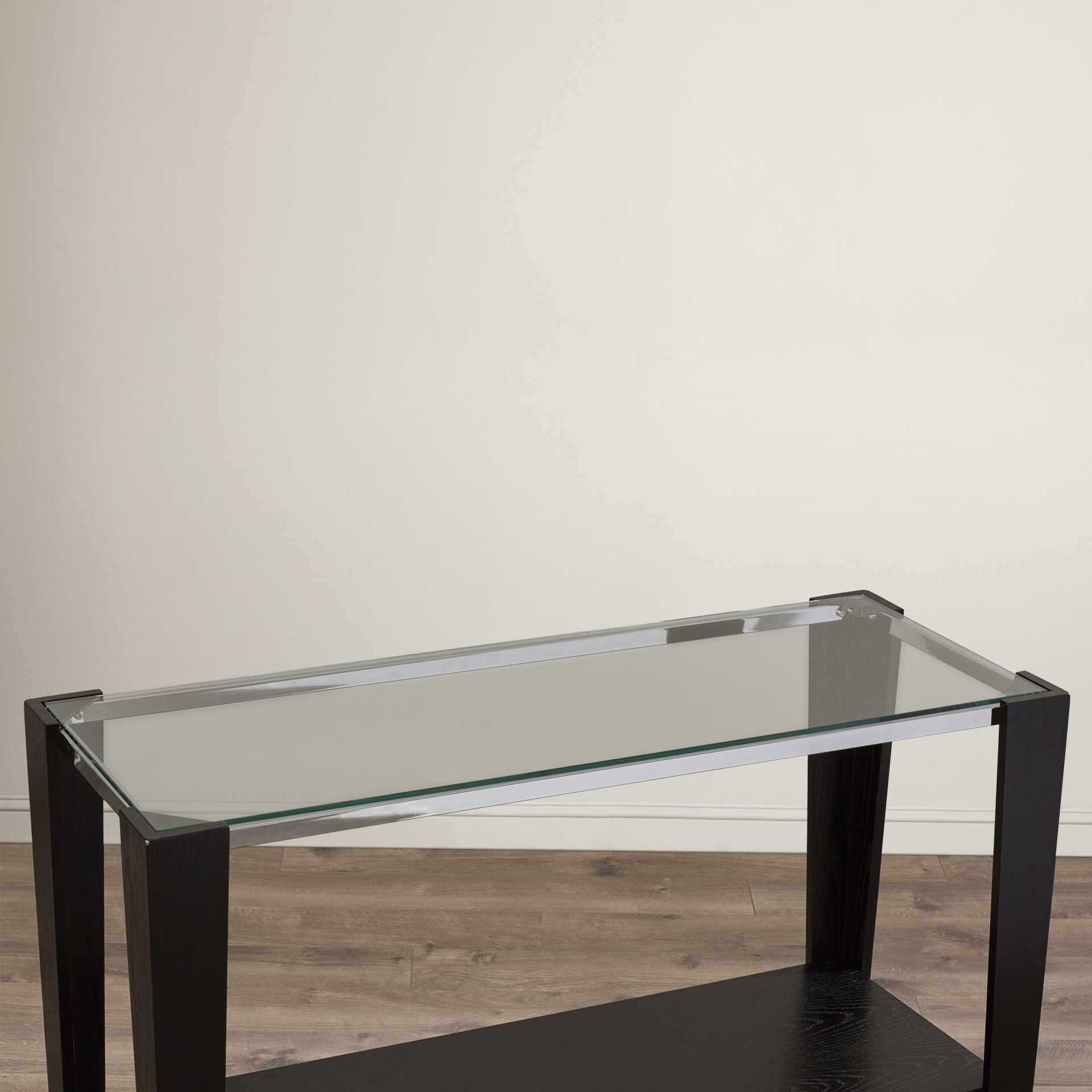 Latitude Run Hargrave Sofa Table Glass Top Wayfair