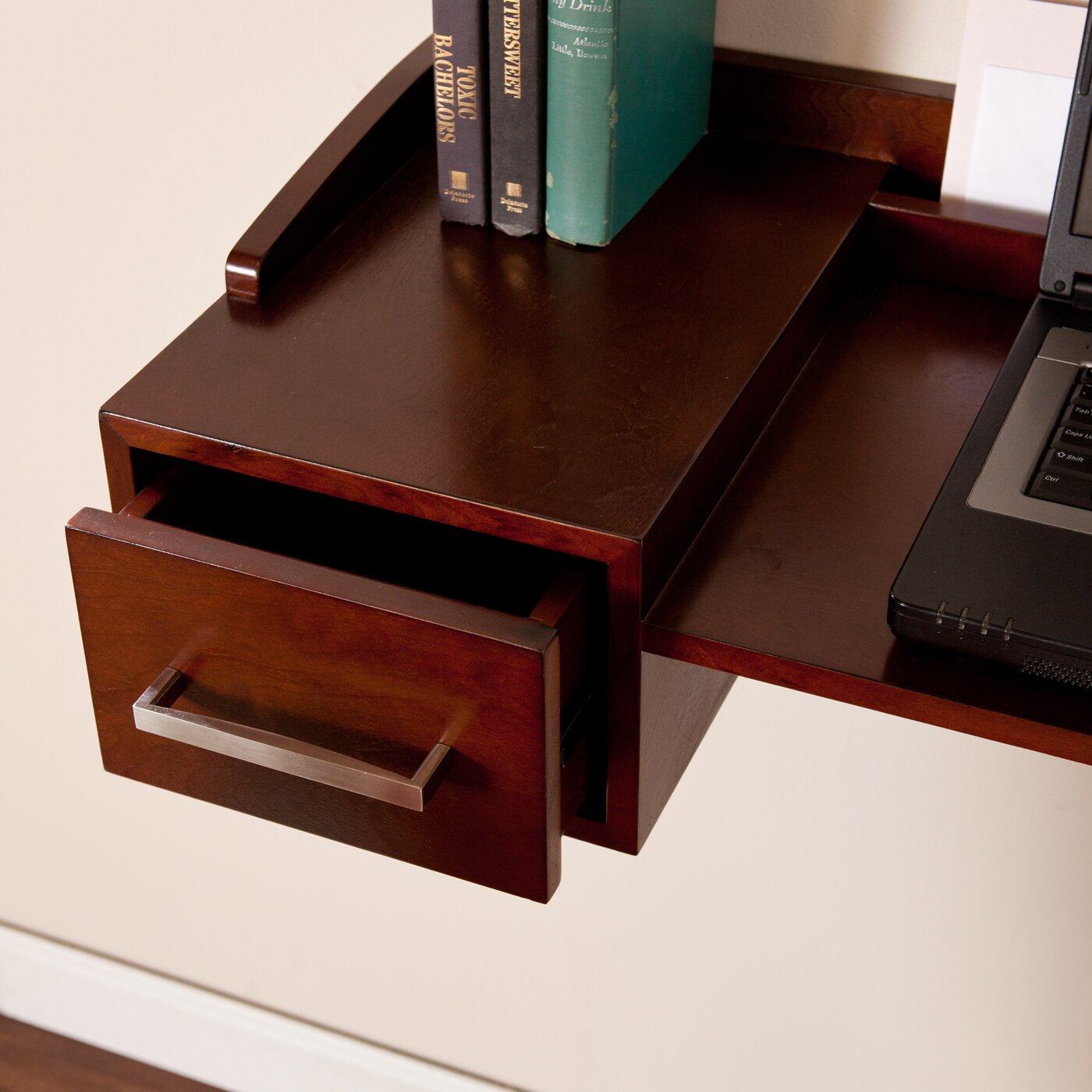 Latitude Run Brodce Wall Mounted Writing Desk Wayfair