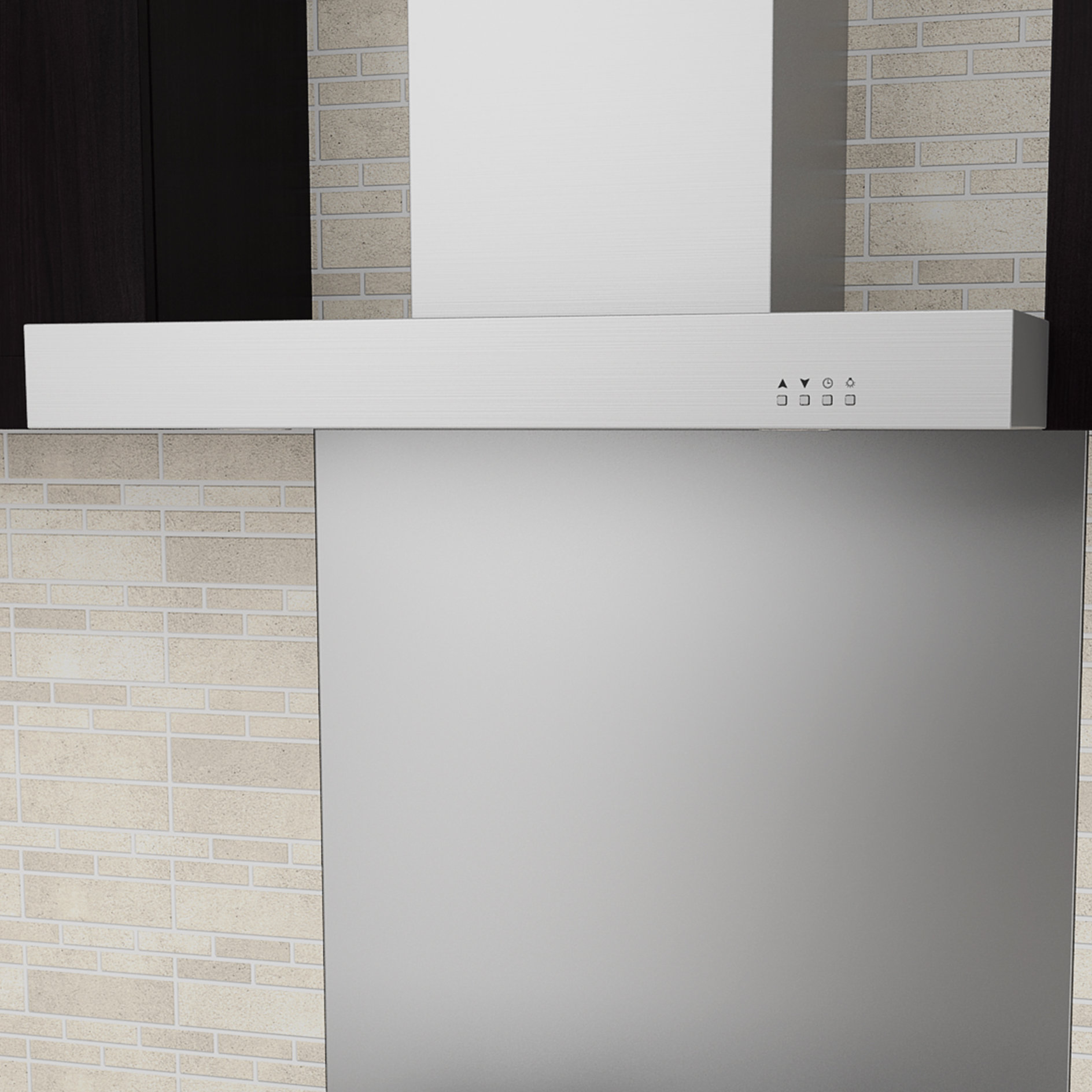 Ancona Ancona Rectangle Series 36" 600 CFM Convertible Wall Mount Range