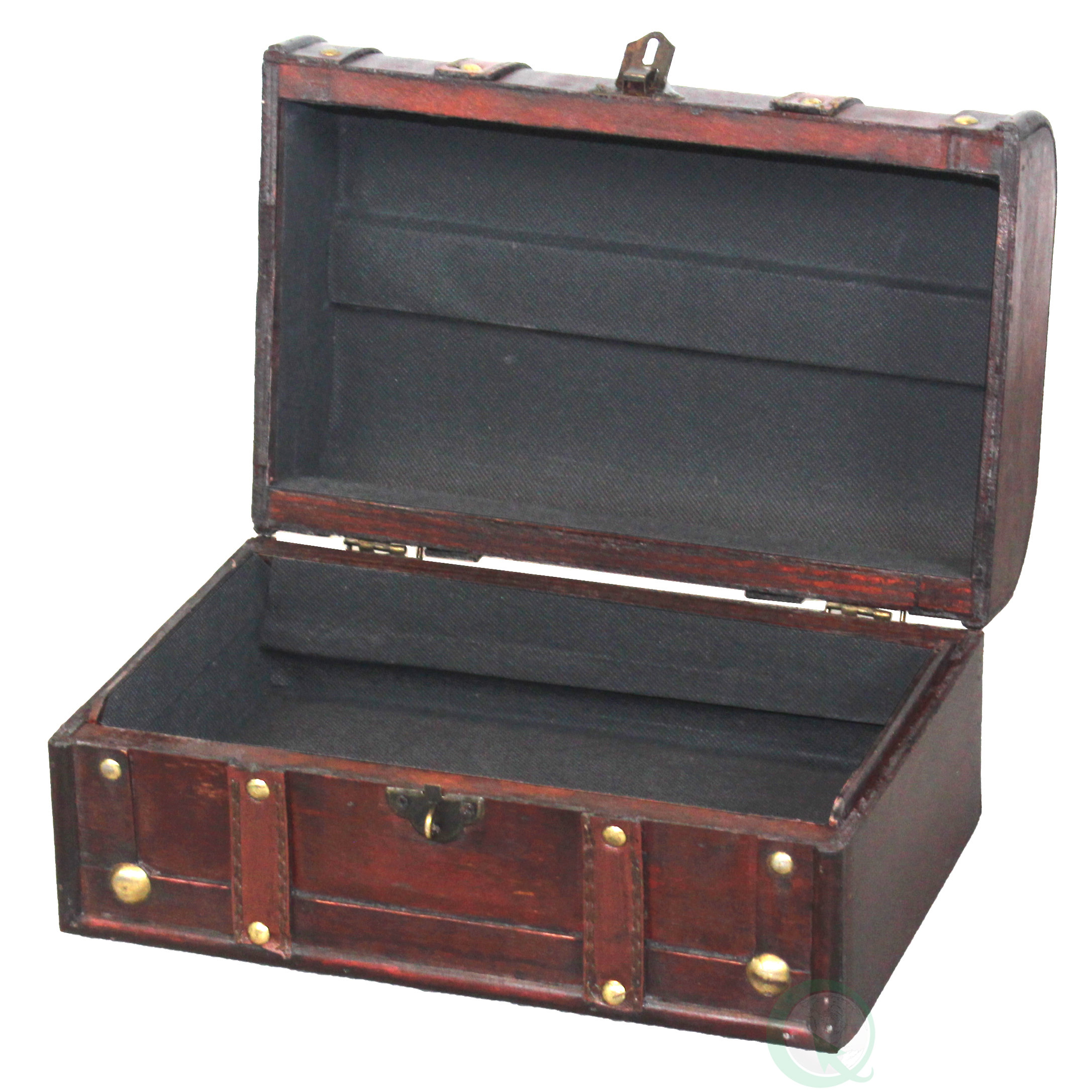 Vintiquewise Decorative Wood Treasure Box Trunk Chest Wayfair