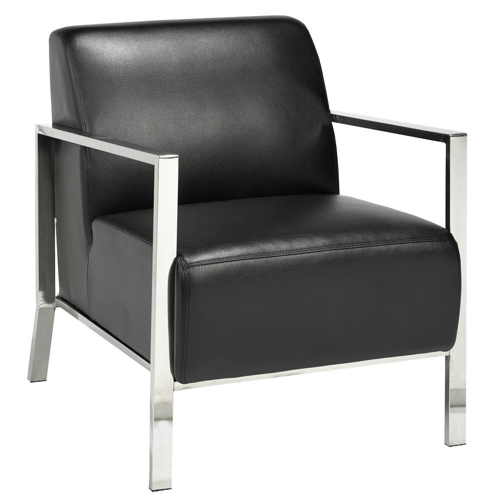 Homegear Chinook Stainless Steel Frame Arm Chair | Wayfair