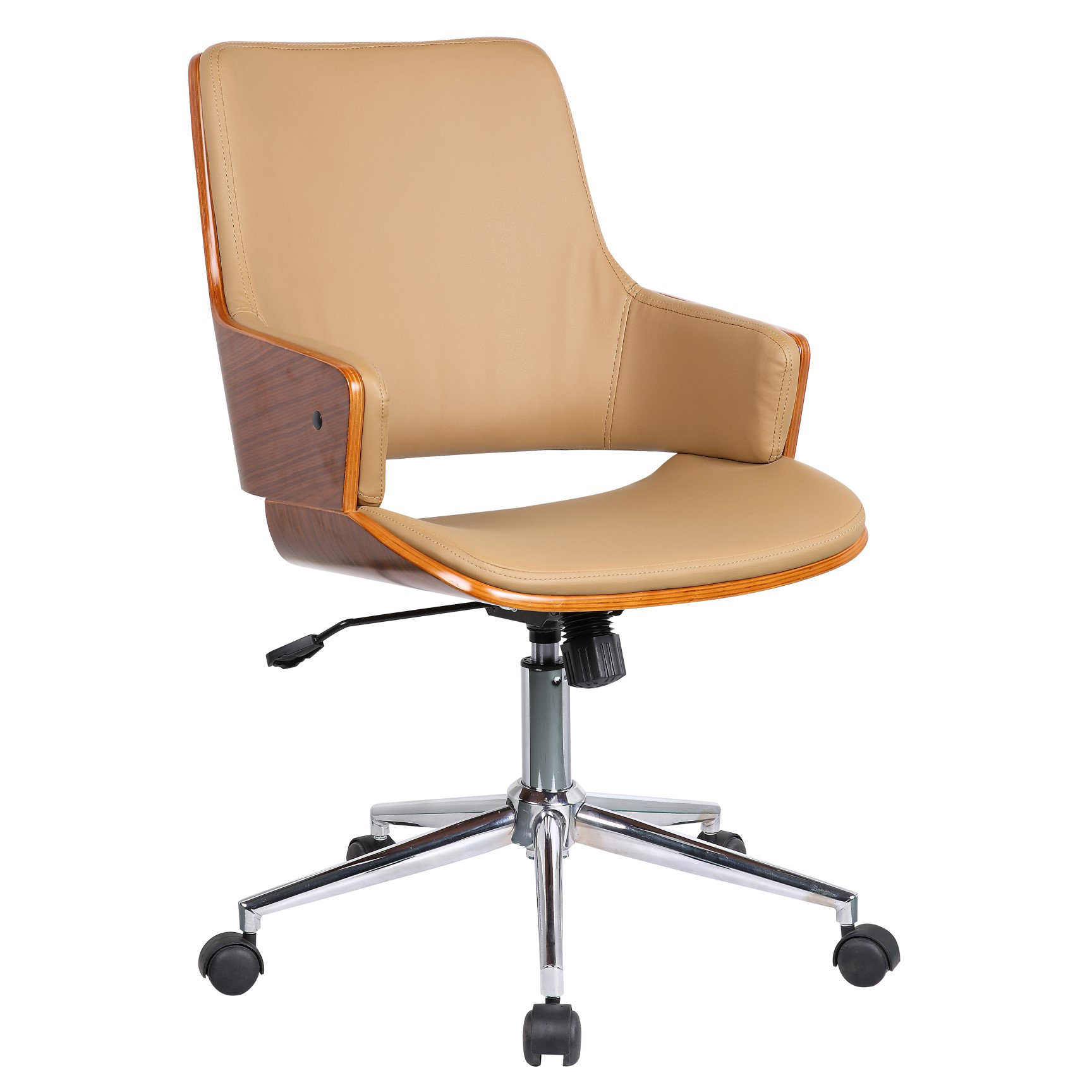Porthos Home Solene High-Back Leather Office Chair with ...
