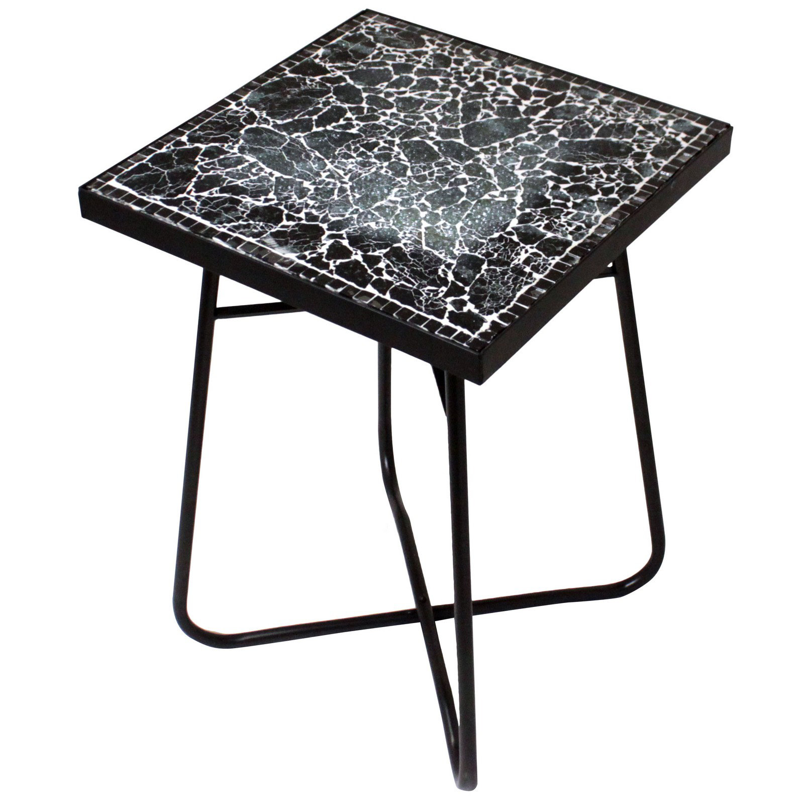 Urban Designs Cracked Black Mosaic End Table Wayfair