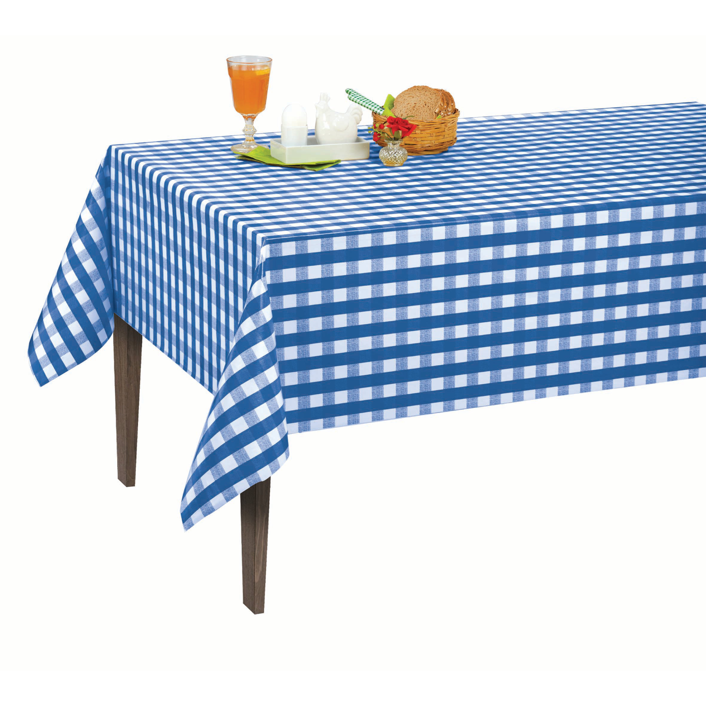 Berrnour Home Essential Vinyl Checkered Design Indoor/Outdoor