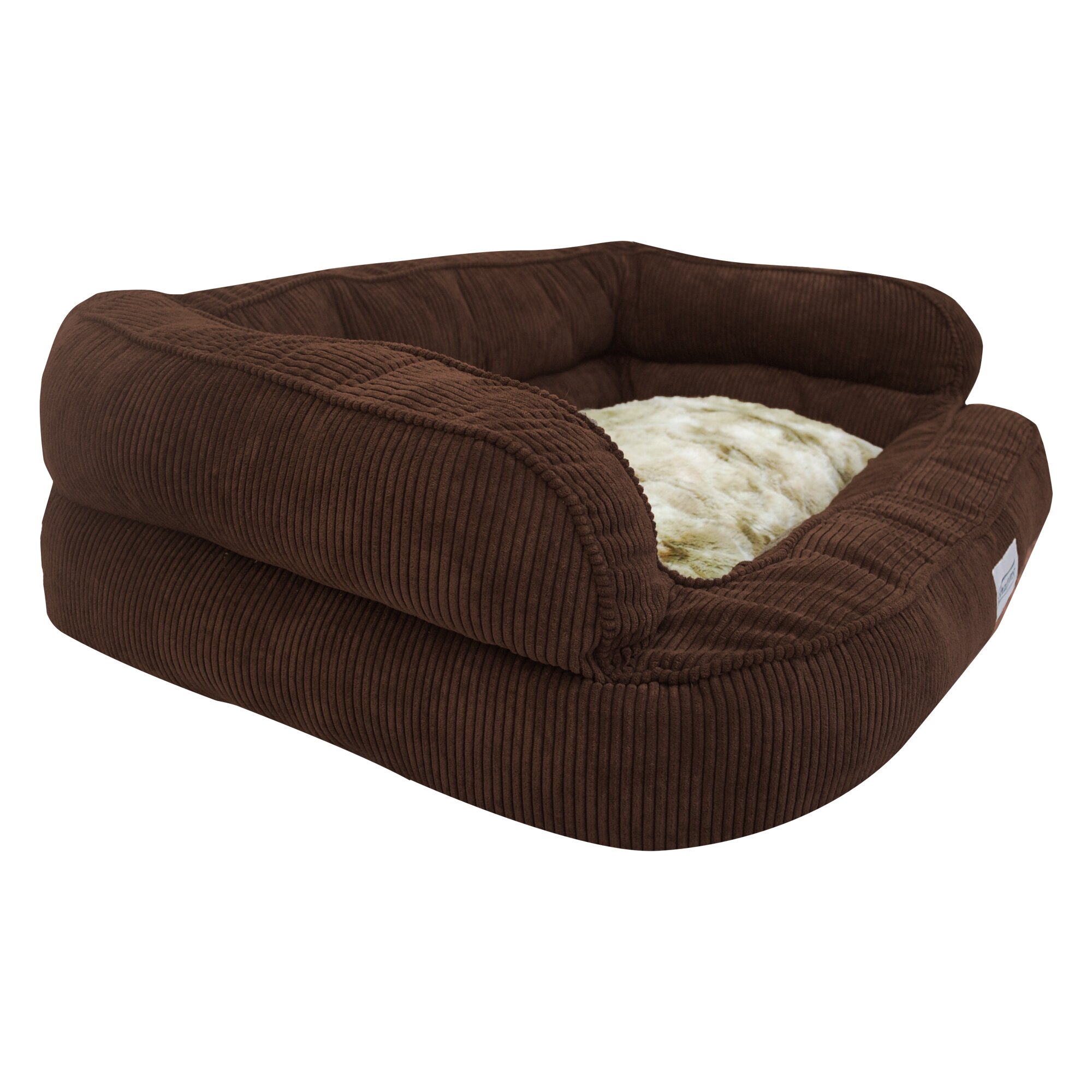 Beautyrest Colossal Rest Large Corduroy Dog Bed