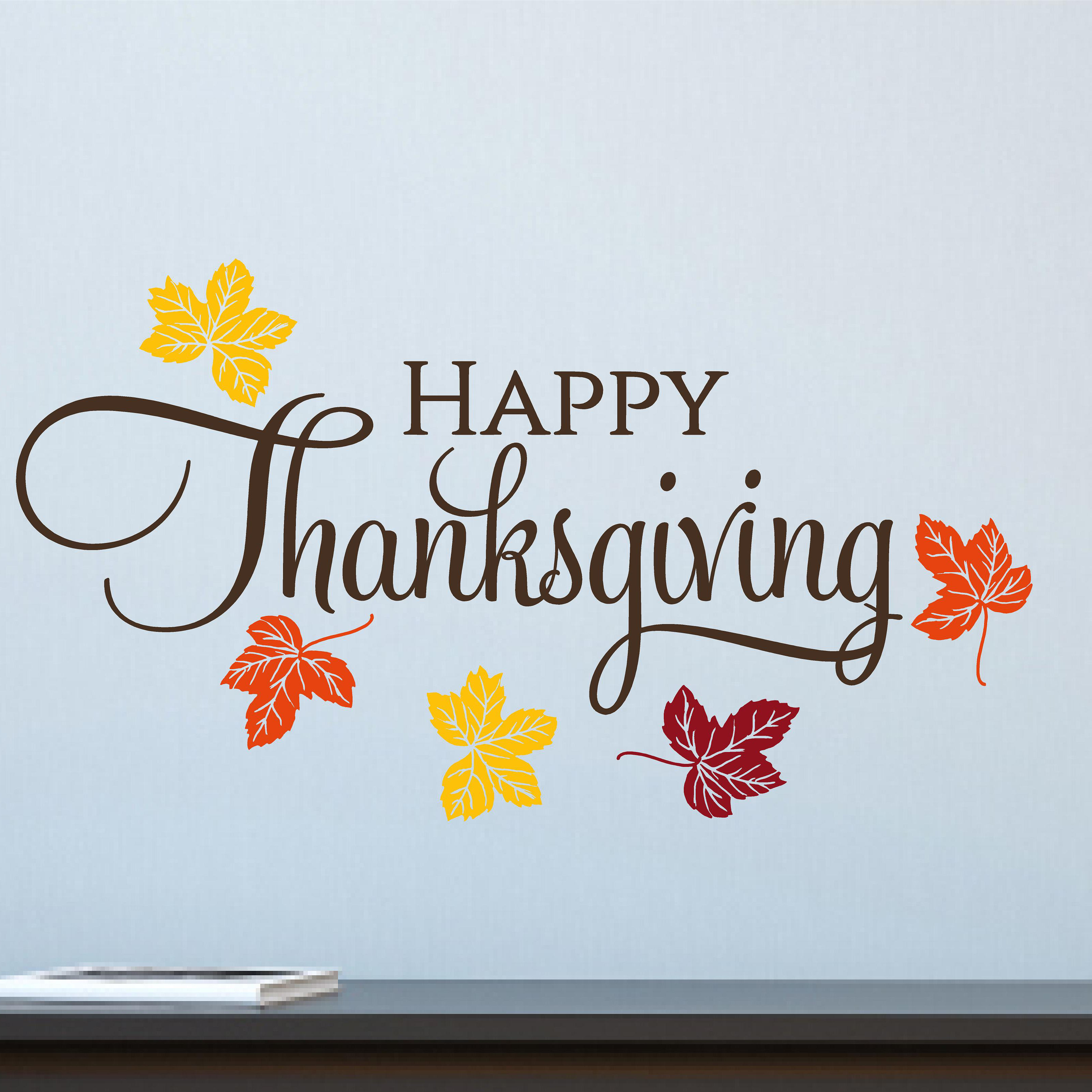 Enchantingly Elegant Happy Thanksgiving Wall Decal & Reviews | Wayfair