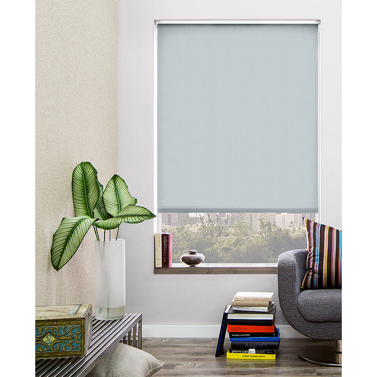 SoHo Shade Company Dark Gray Blackout Roller Shade & Reviews Wayfair