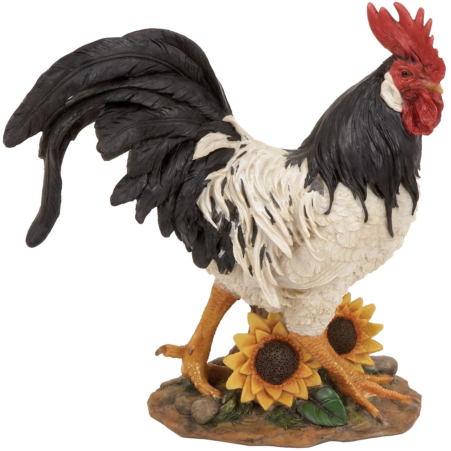 ABCHomeCollection Standing Rooster Garden Statue | Wayfair