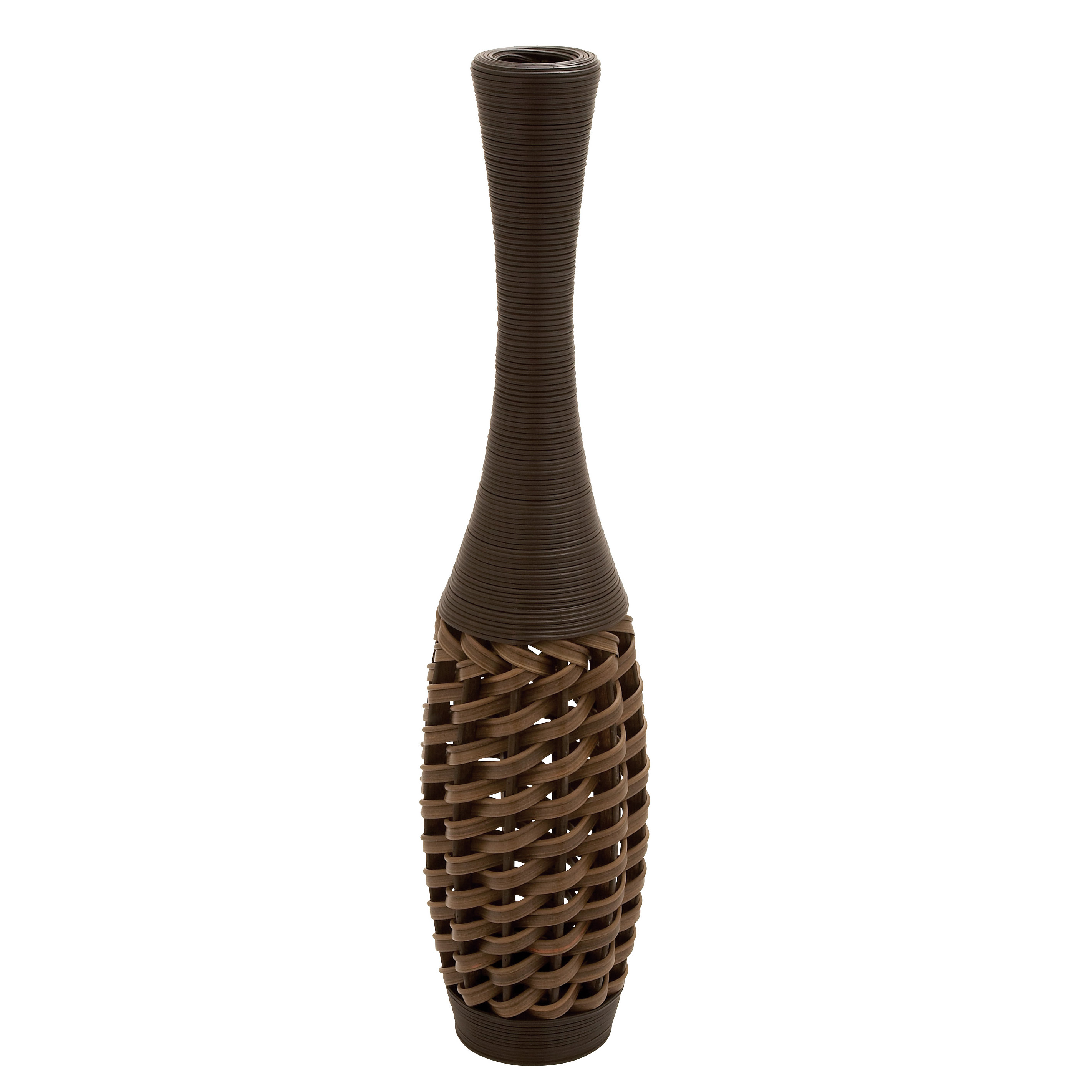 ABCHomeCollection Contemporary Tall Wicker Woven Vase | Wayfair