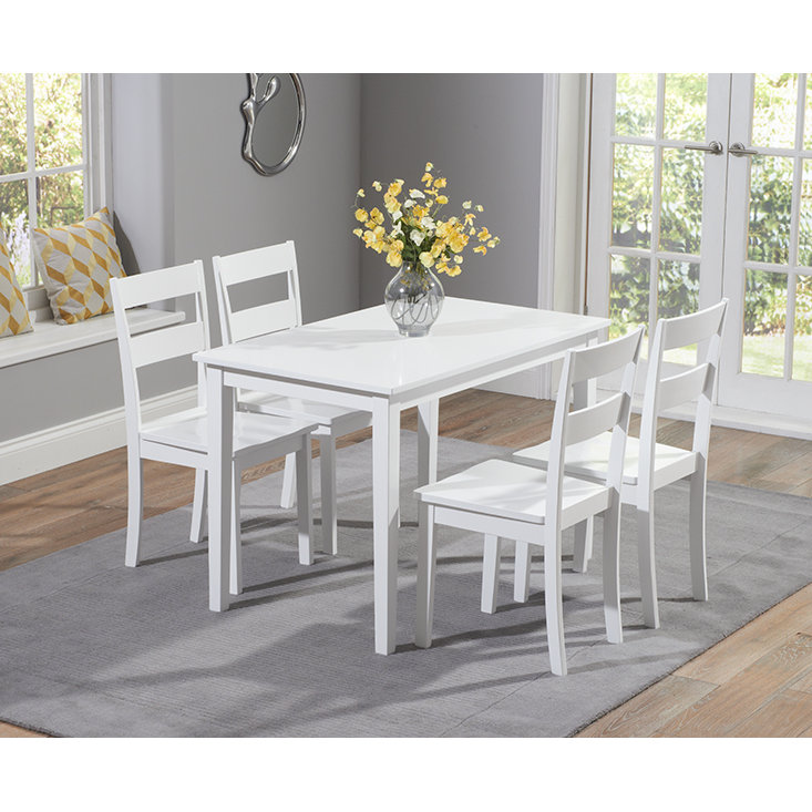 Breakwater Bay Beecher Falls Dining Table and 4 Chairs & Reviews