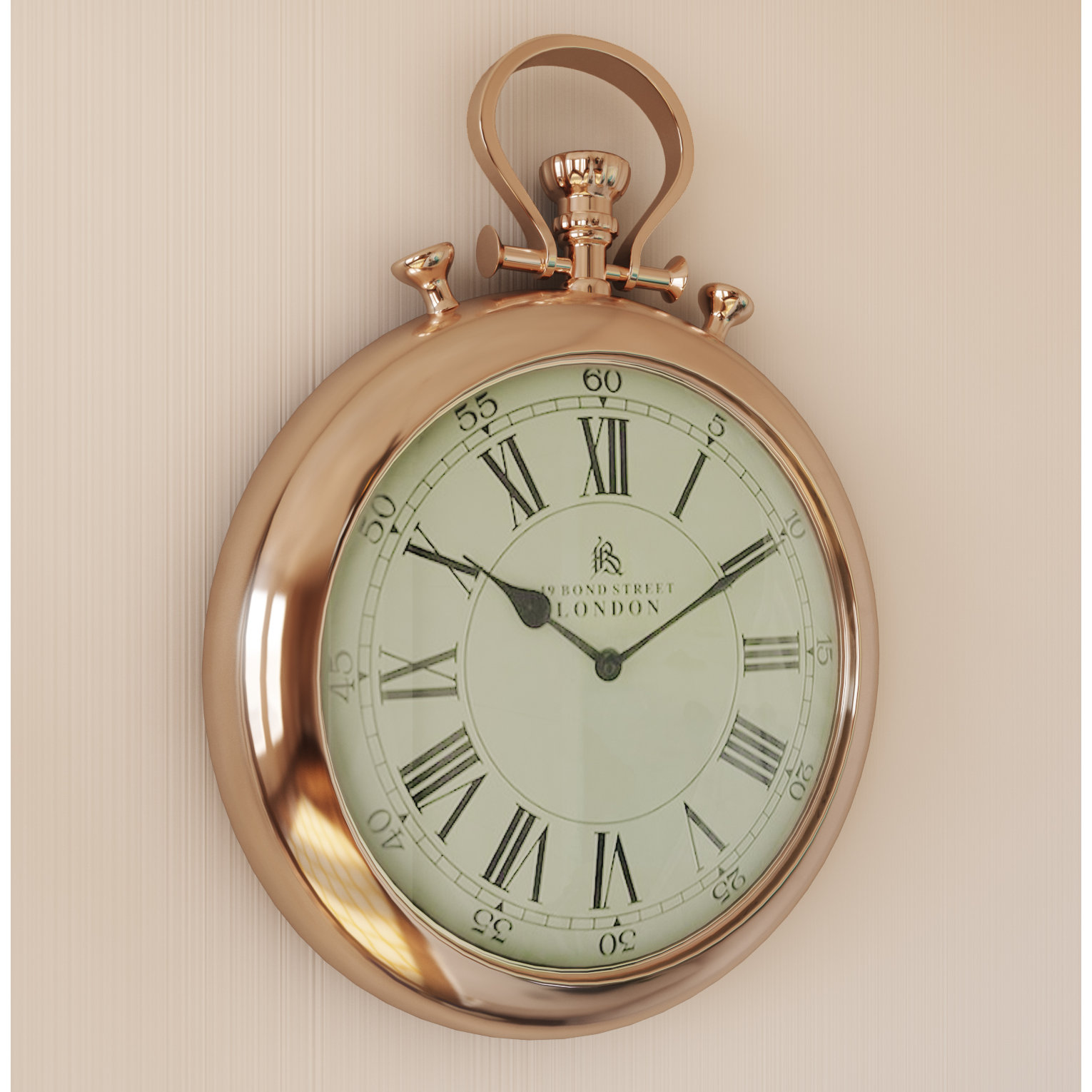 Breakwater Bay Bond Street Stopwatch Wall Clock & Reviews Wayfair UK