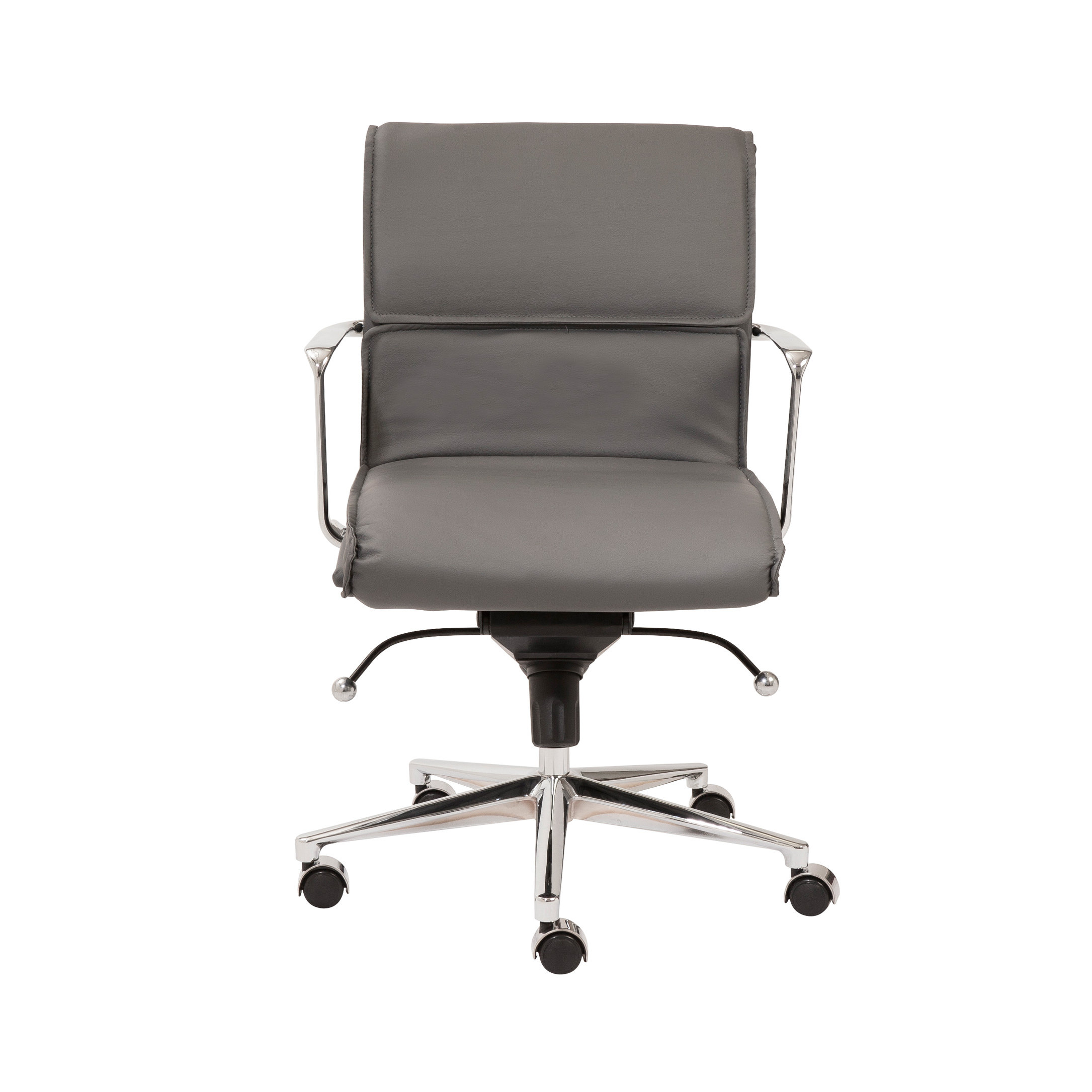 Eurostyle Leif LowBack Leatherette Office Chair with Arms & Reviews