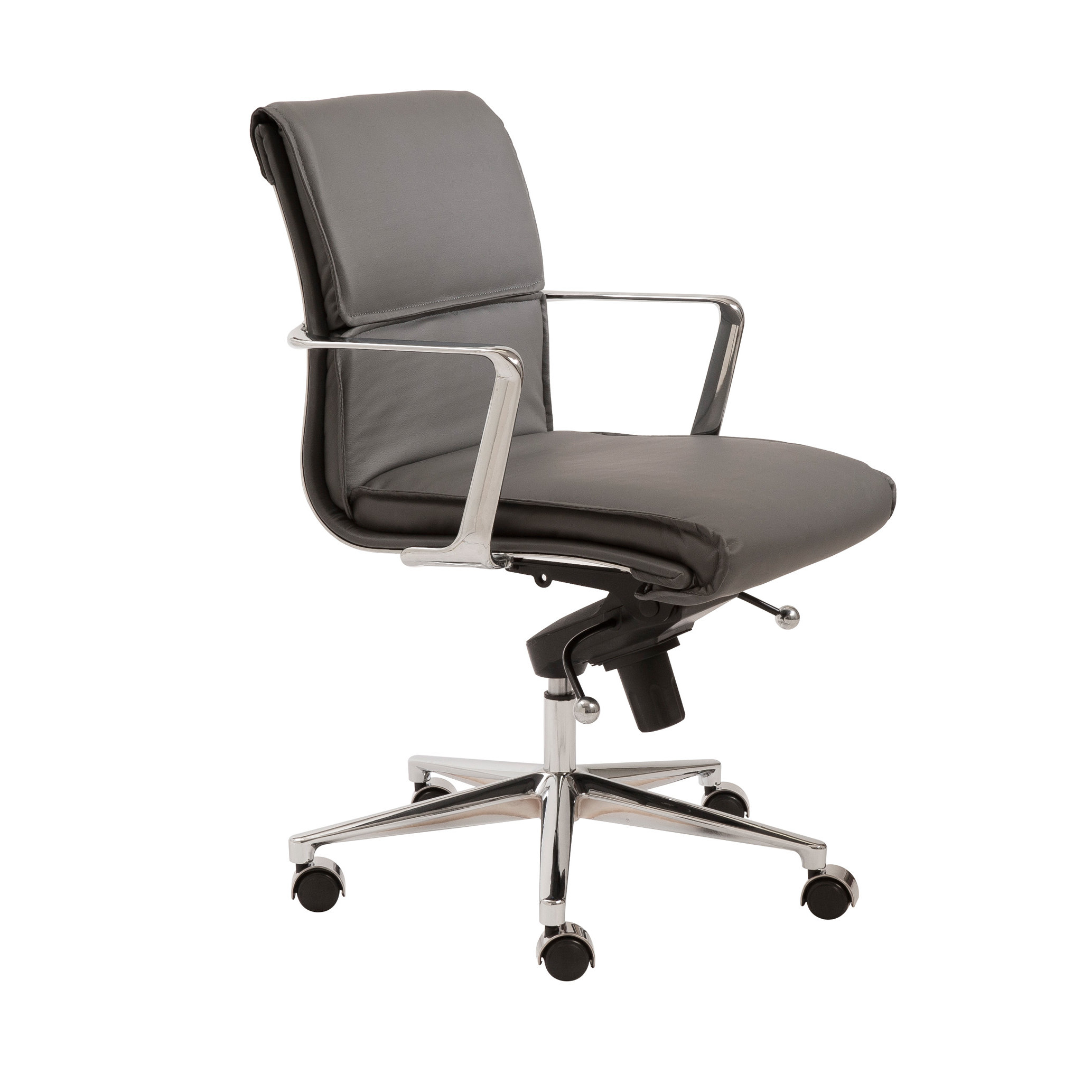 Eurostyle Leif LowBack Leatherette Office Chair with Arms & Reviews