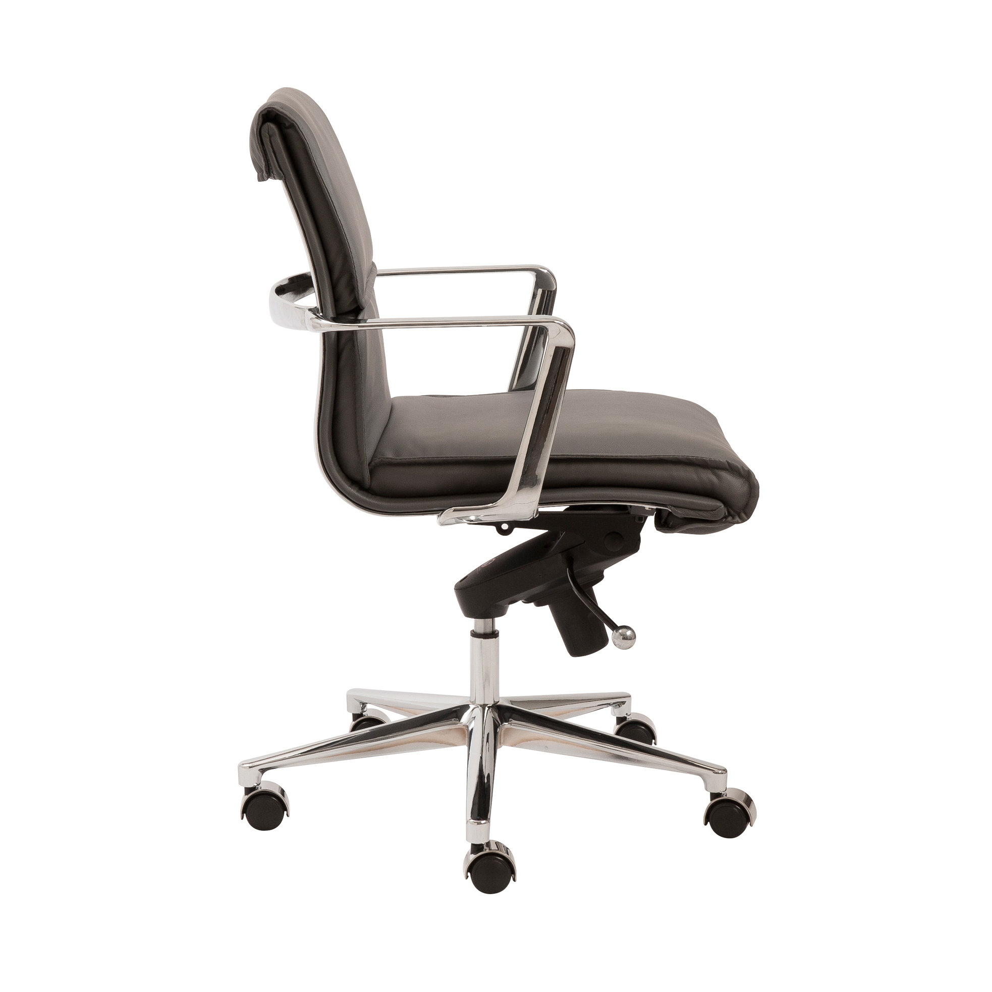 Eurostyle Leif LowBack Leatherette Office Chair with Arms & Reviews