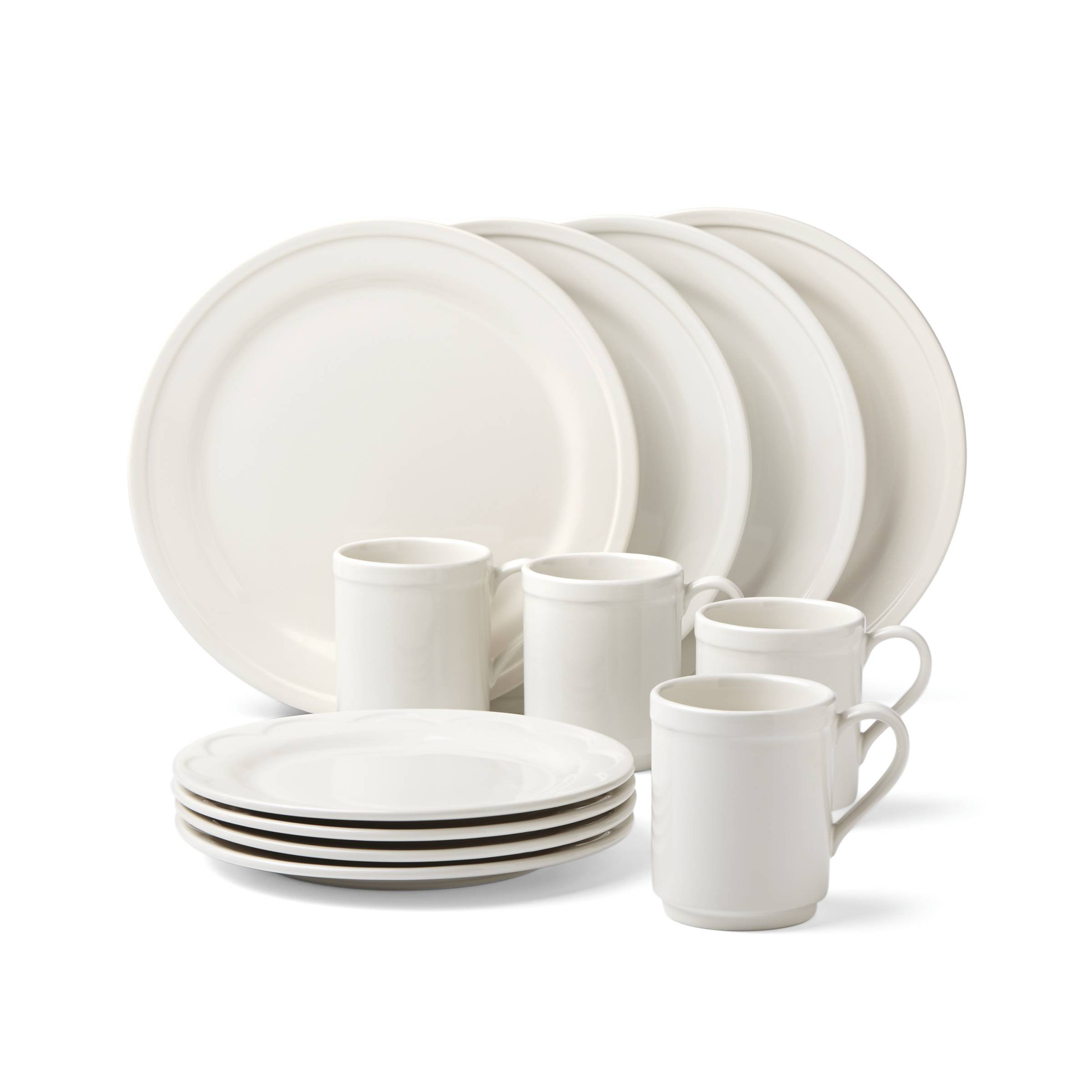 kate spade new york Sculpted Scallop 12 Piece Dinnerware Set Wayfair