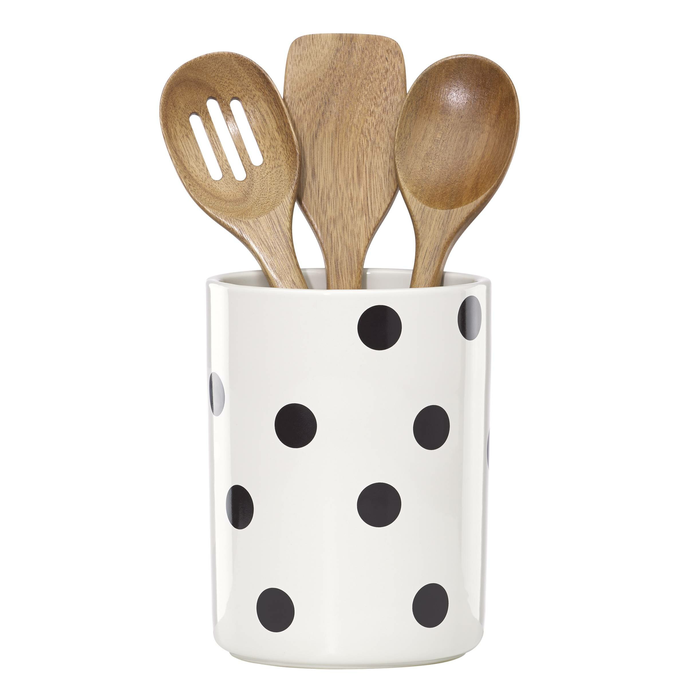 Kate Spade New York All In Good Taste Deco Dot Utensil Crock And Reviews Wayfair 1881