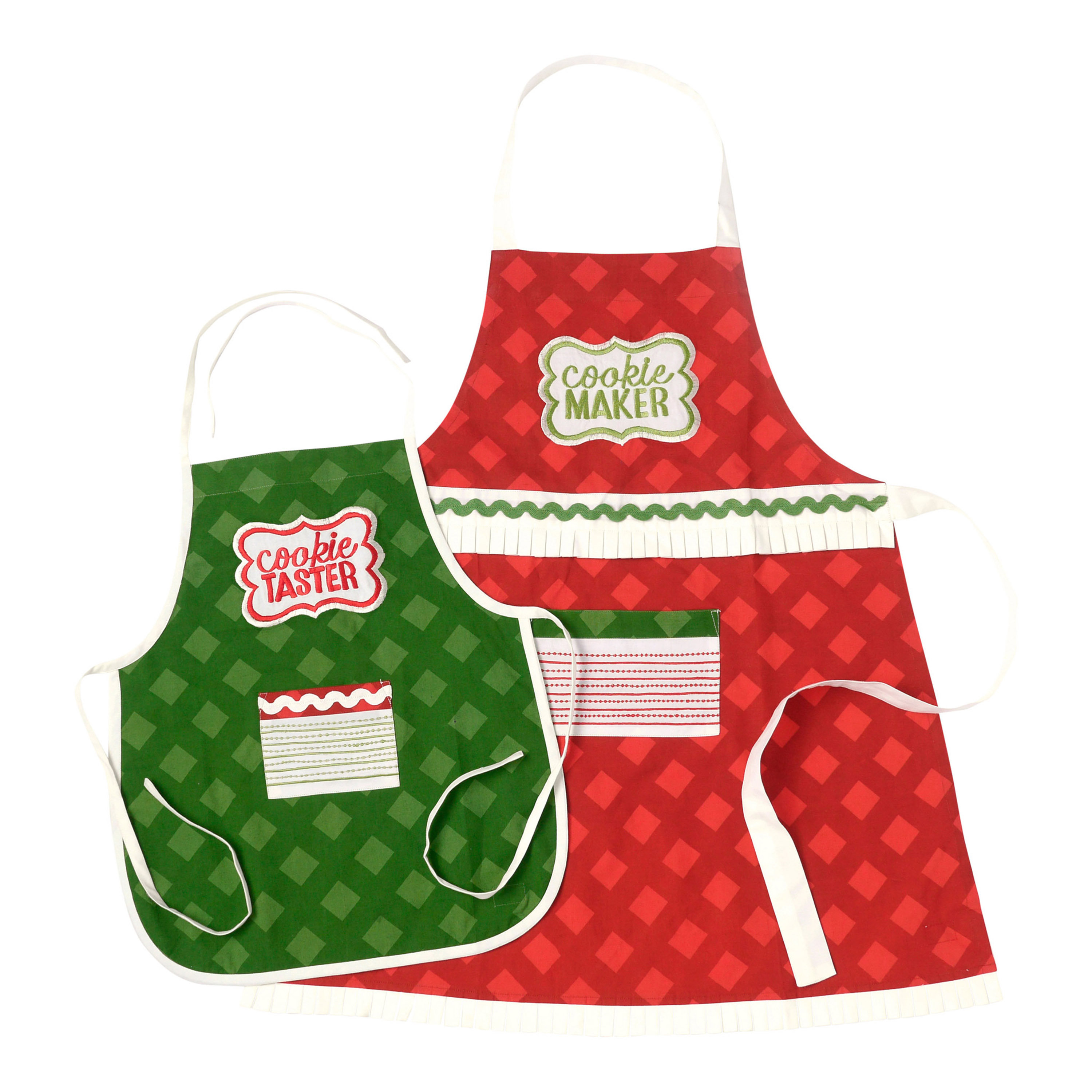 Hallmark Home & Gifts 2 Piece Cotton Adult and Child Christmas Cookie