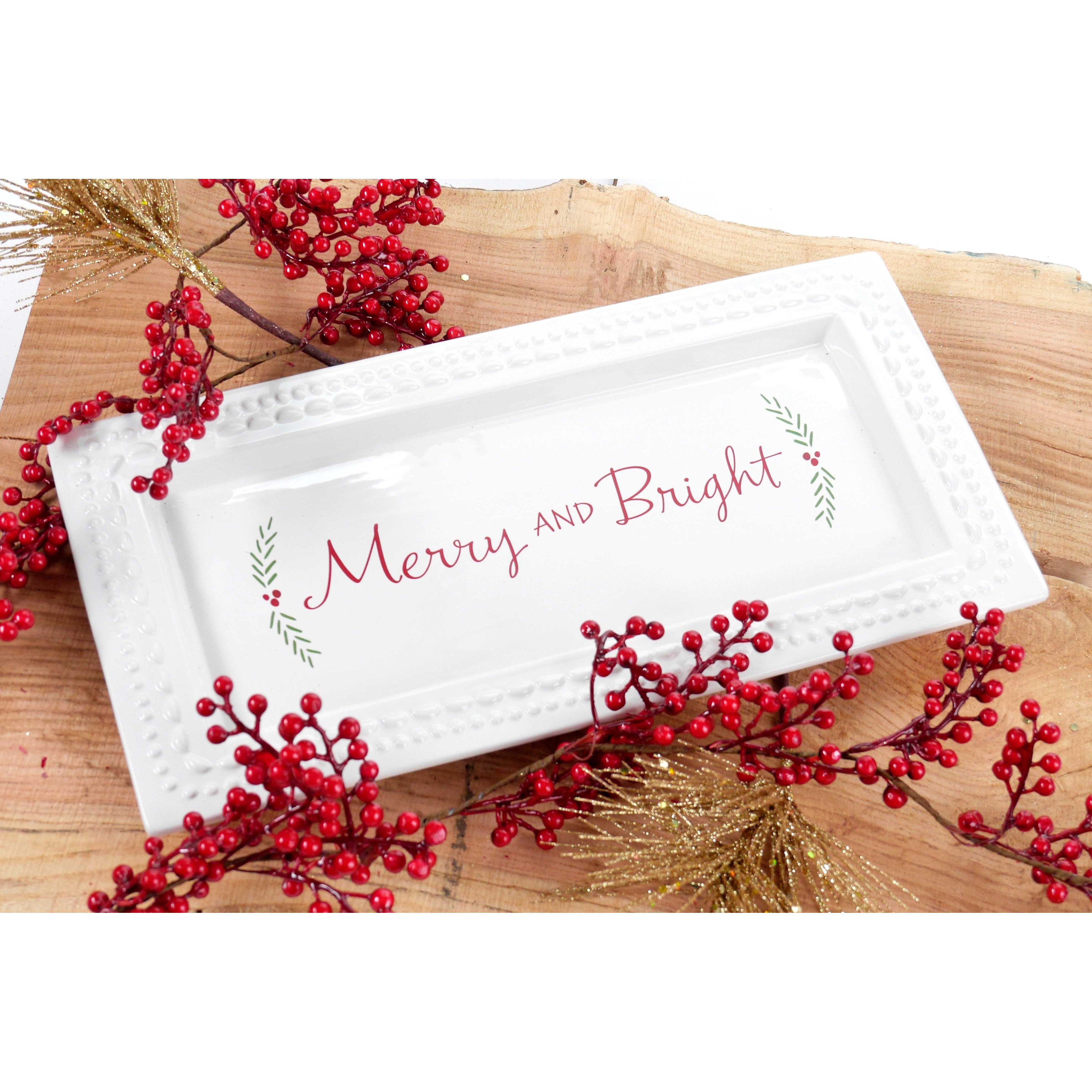 Hallmark Home & Gifts Holiday Ceramic Serving Platter & Reviews Wayfair
