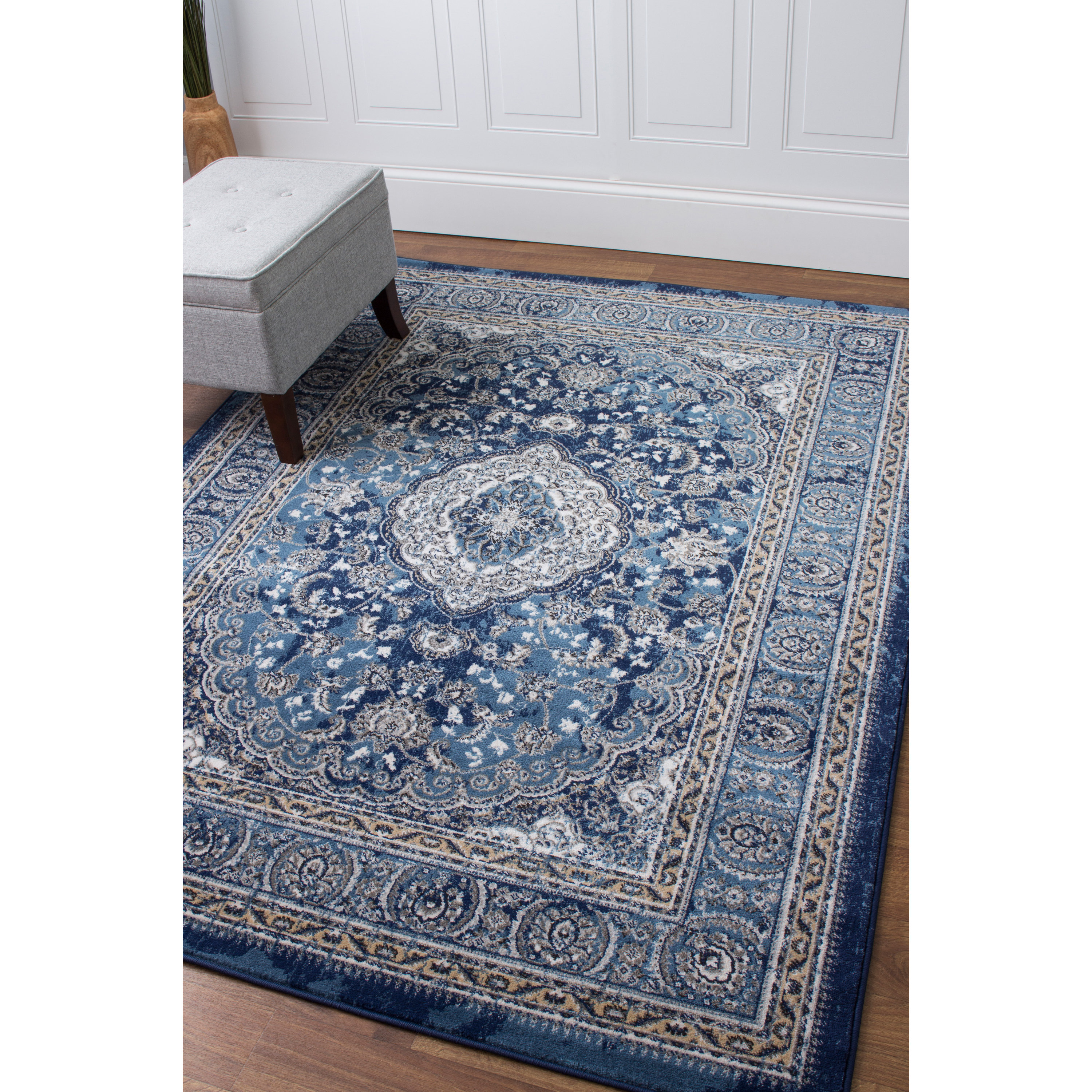 Super Area Rugs Artifact Blue/Beige Area Rug Wayfair.ca