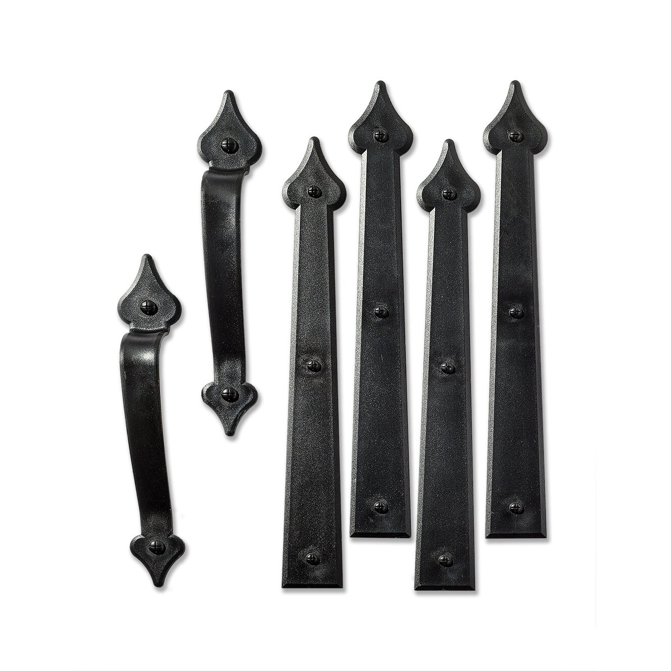 Cre8tive Hardware 6 Piece Classic Spade Magnetic Garage Door Hardware Set & Reviews | Wayfair