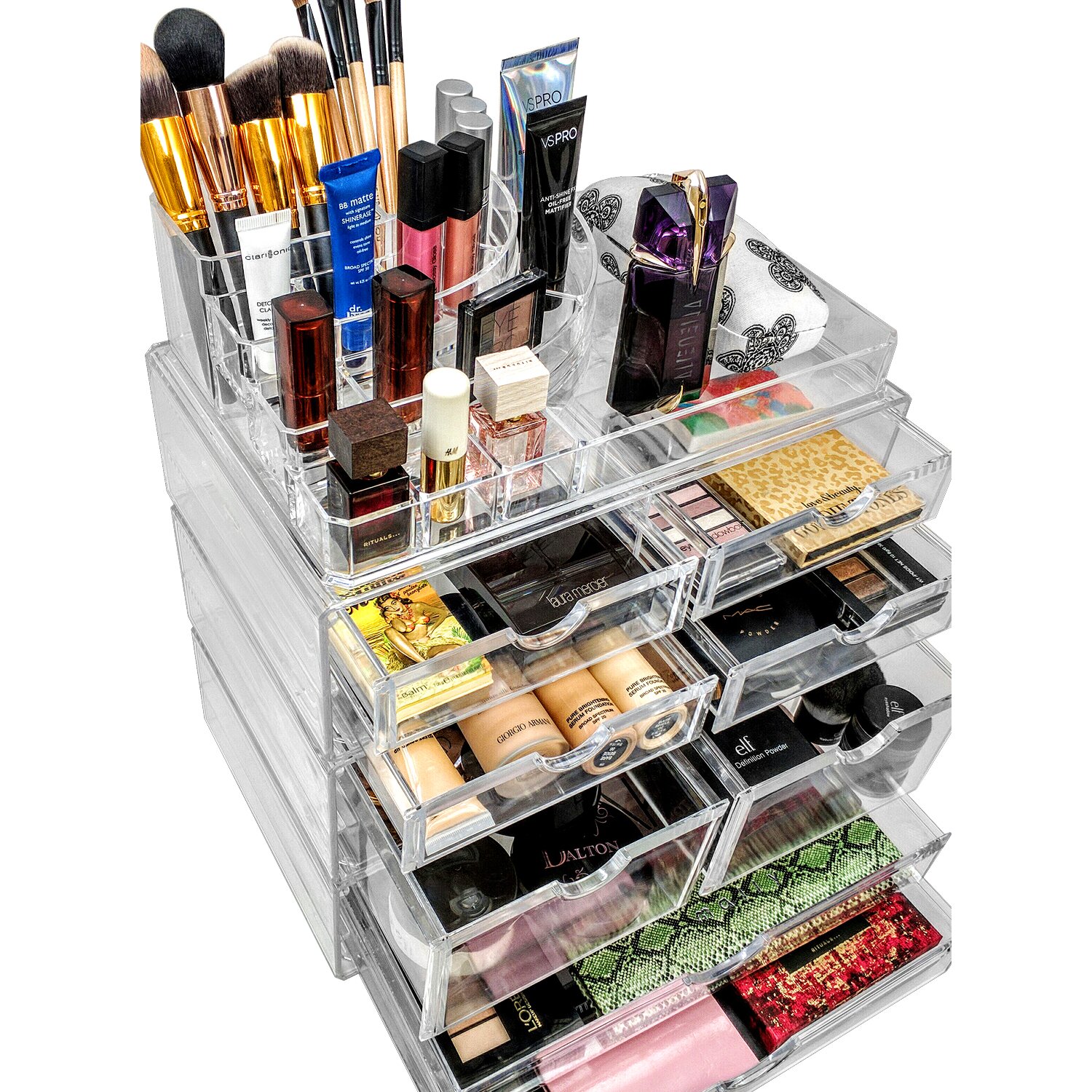 Sorbus Acrylic 8 Drawer Cosmetic Organizer & Reviews 