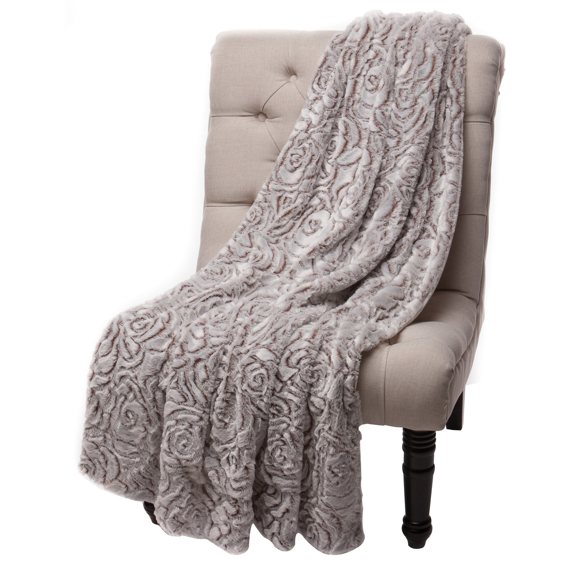 Chanasya Super Soft Cozy Diamond Shape Embossed Beige ...