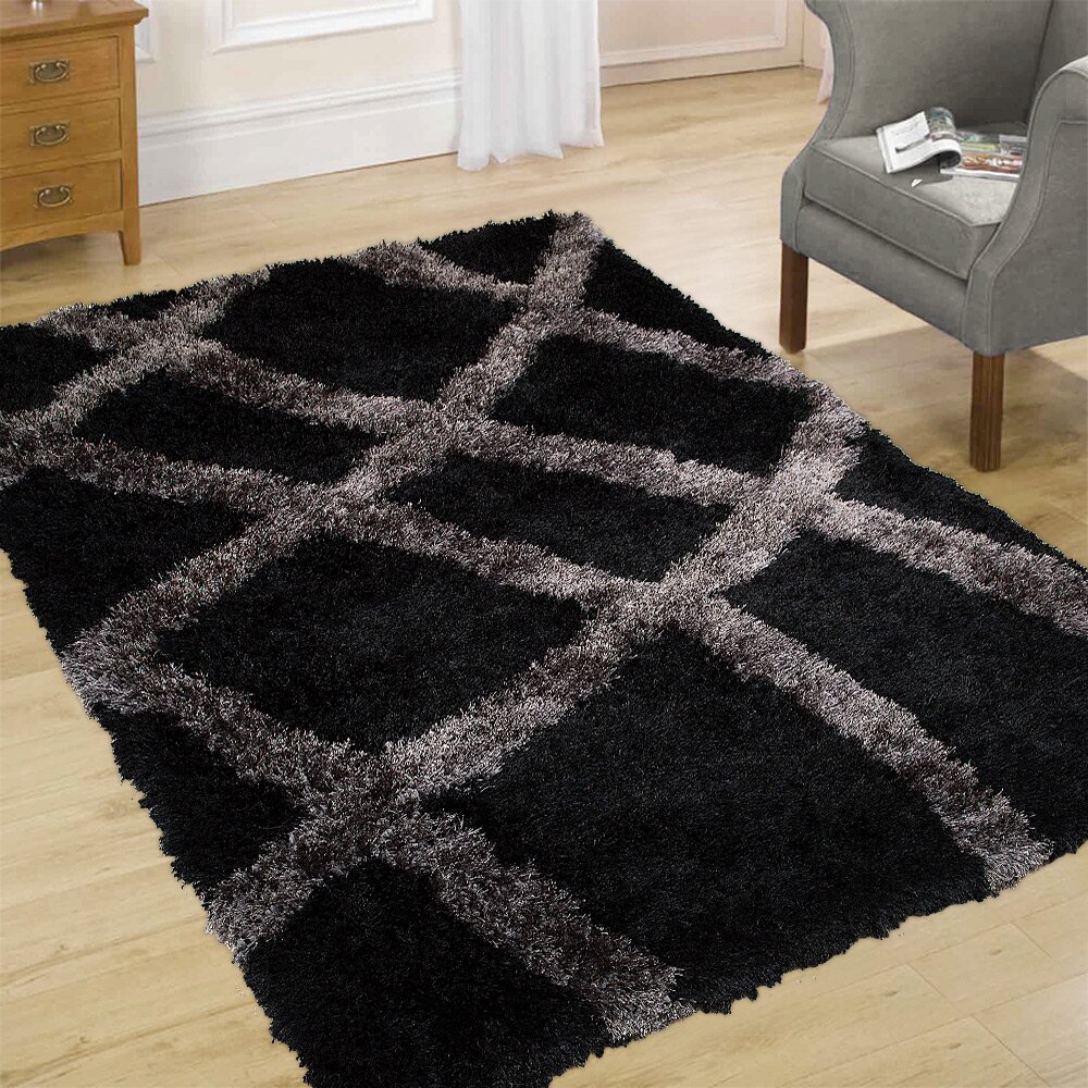 AllStar Rugs Black Area Rug Wayfair