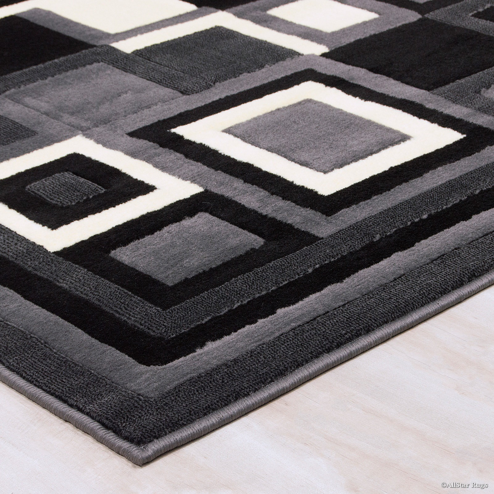 AllStar Rugs HandWoven Grey/Black Area Rug & Reviews Wayfair.ca