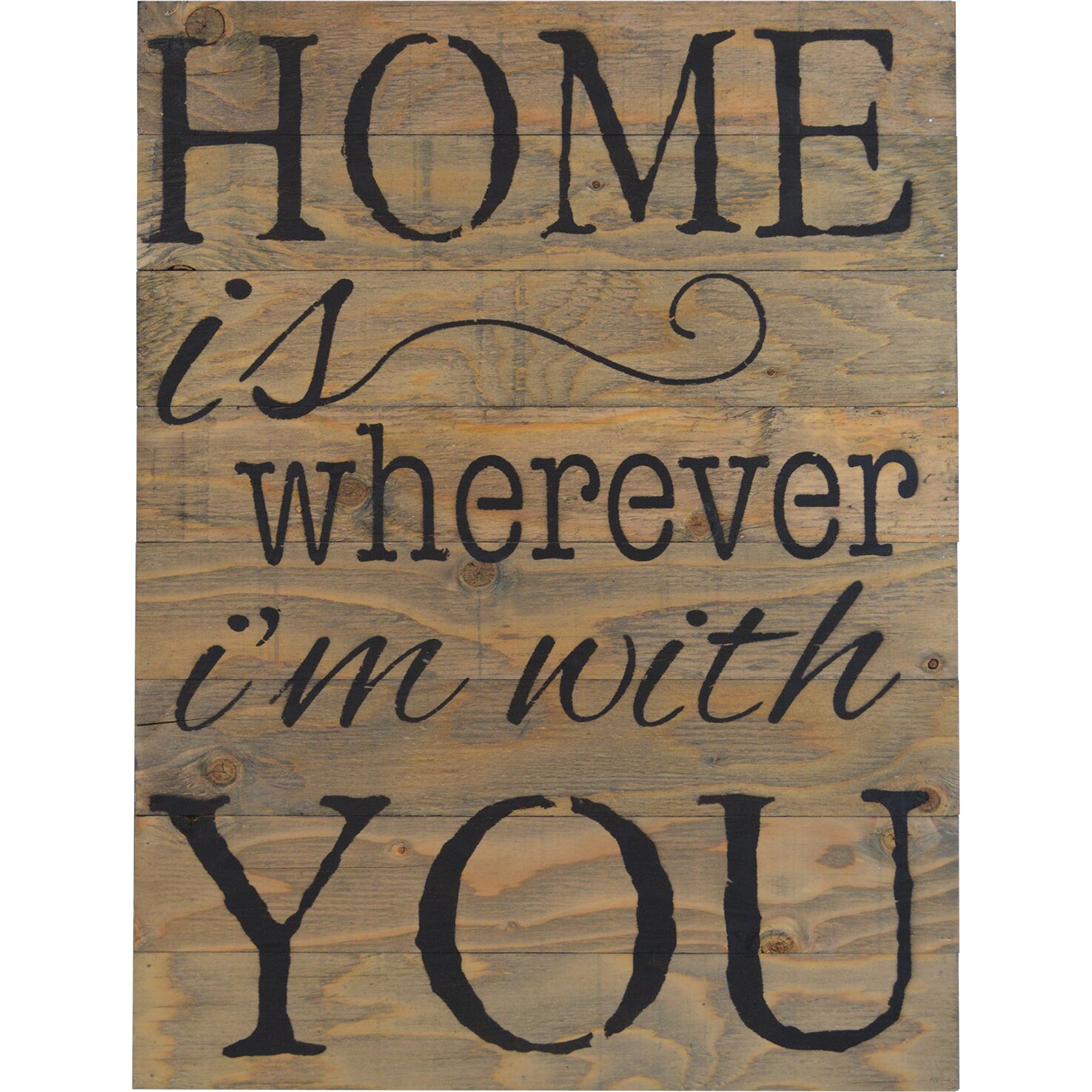 FiresideHome Home Is Wherever I m with You Wooden Pallet Sign Wall 