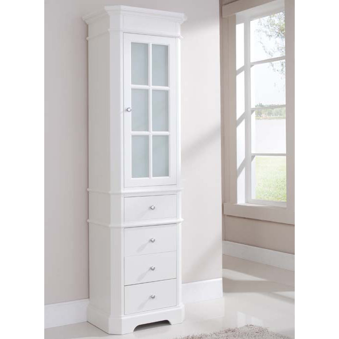 TidalBath Heritage 24" x 80" Freestanding Linen Tower & Reviews Wayfair