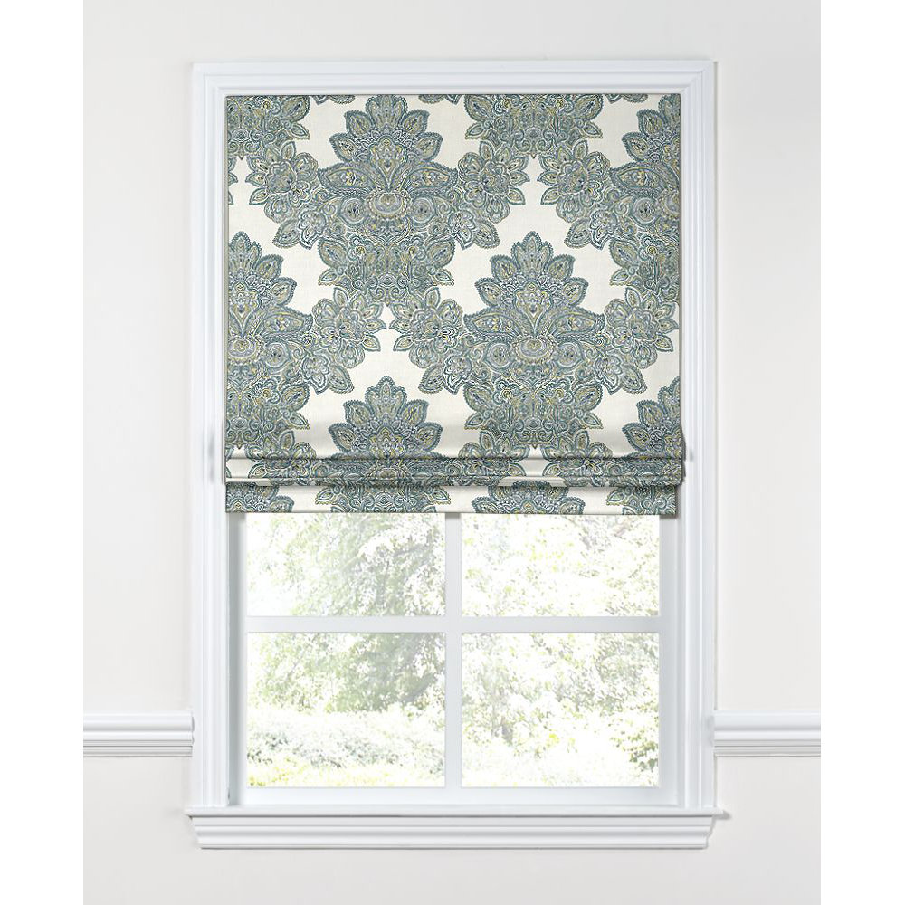 Loom Decor PaisleyStyle Damask Flat Roman Shade & Reviews Wayfair