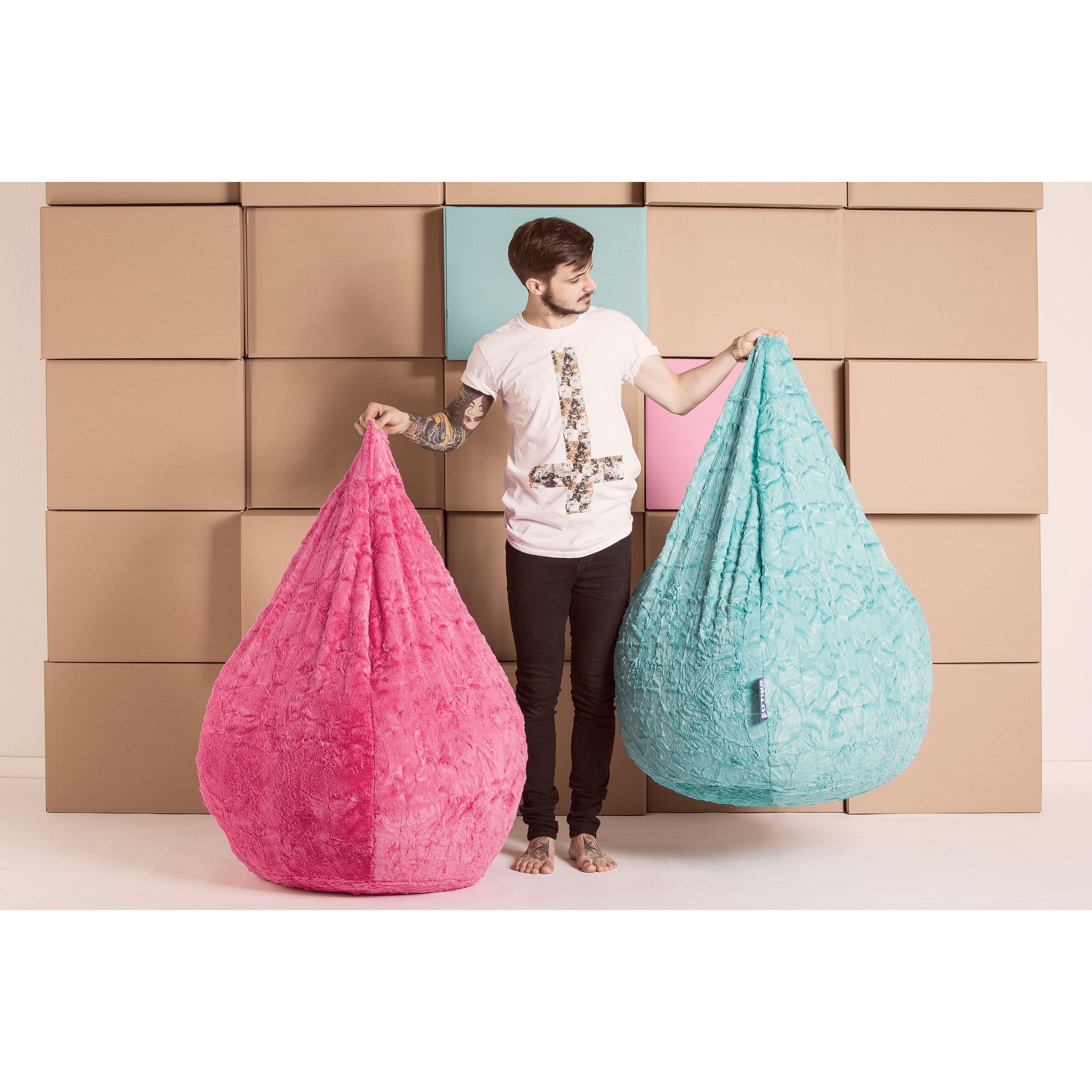 SittingPoint Fluffy Bean Bag Chair & Reviews Wayfair