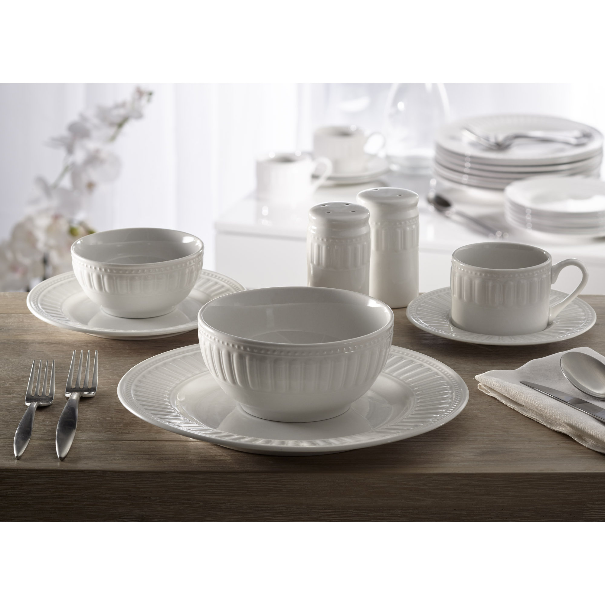 Design Guild Sparta 50 Piece Dinnerware Set & Reviews Wayfair