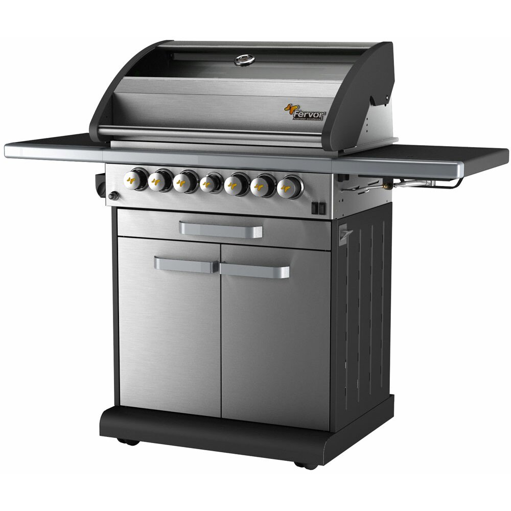 FEVR Icon 4 Burner Liquid Propane Gas Grill with Cabinet ...