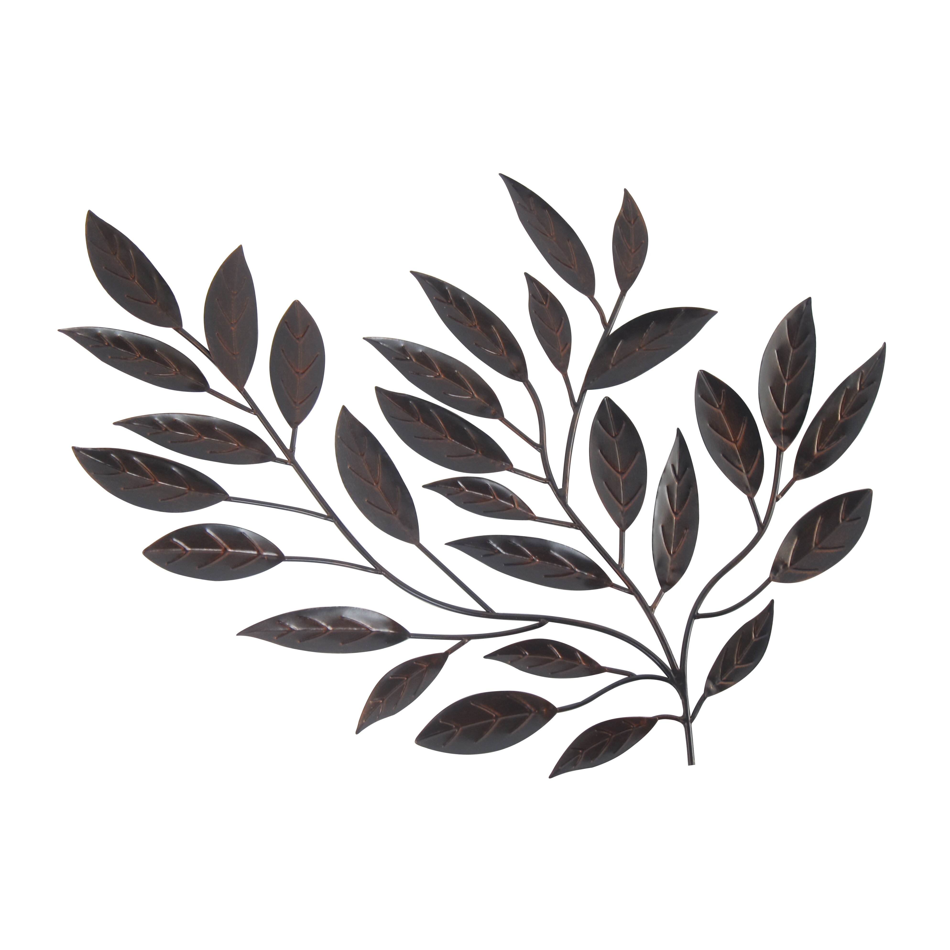 Homestyle Collection Forged Metal Leaves  Sculpture Wall  