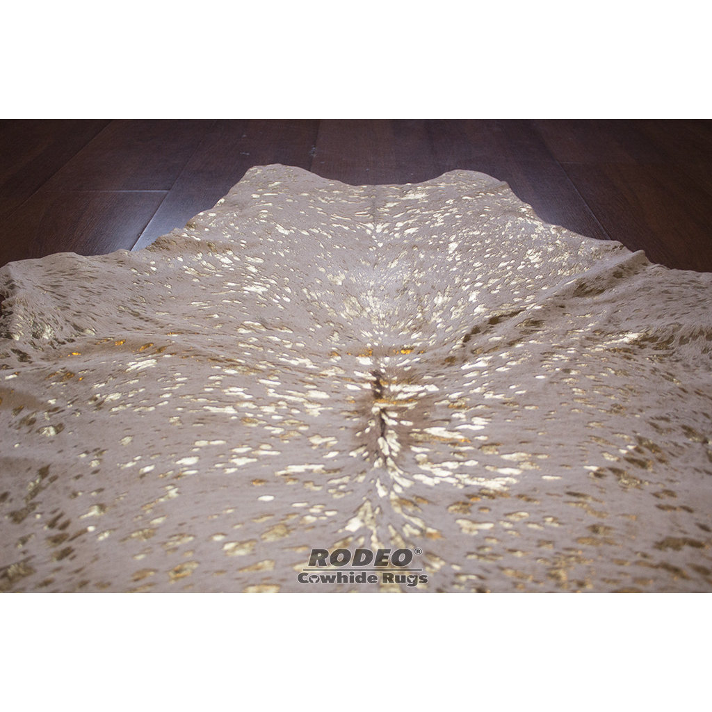 Rodeo HandWoven White/Gold Area Rug & Reviews Wayfair
